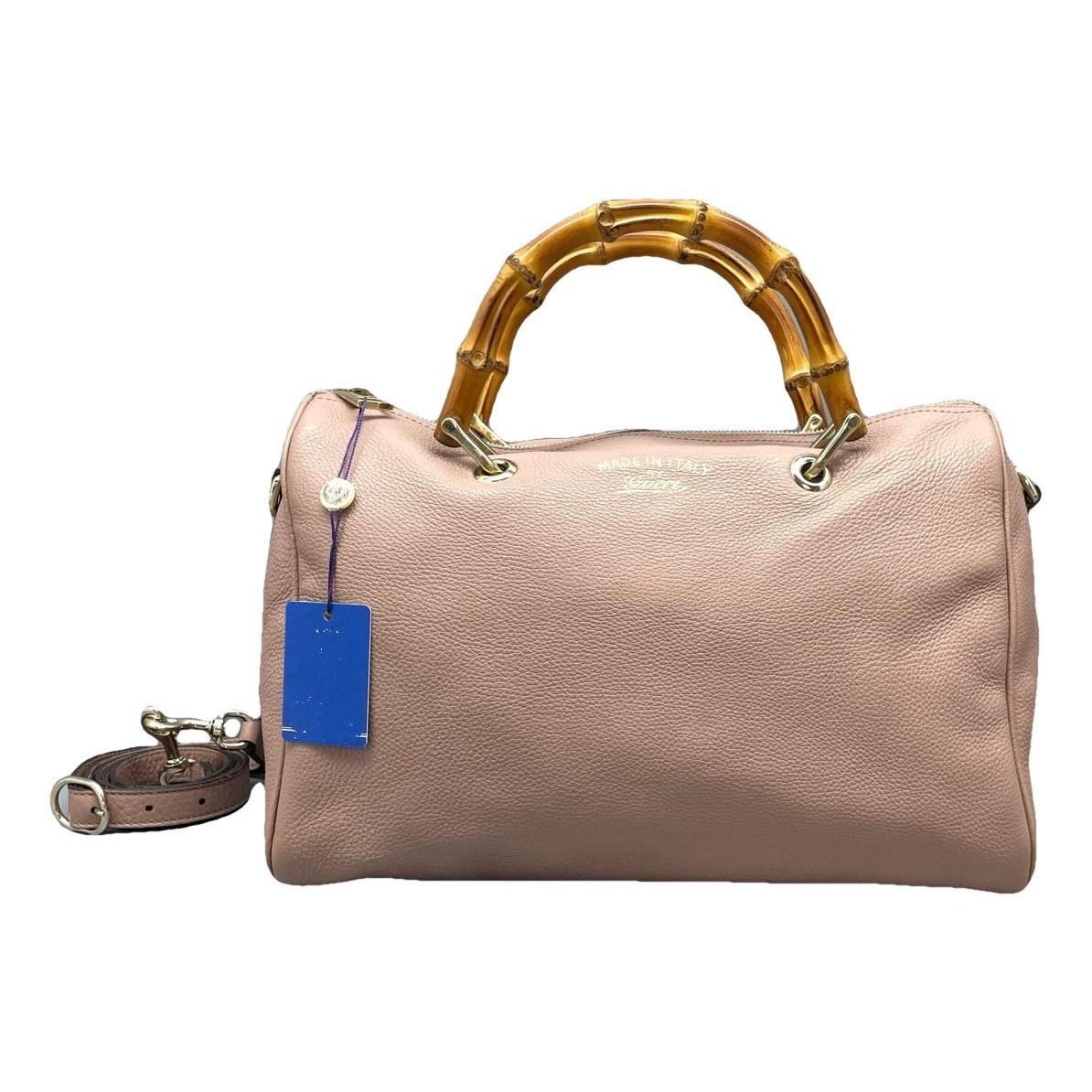 Bamboo leather handbag