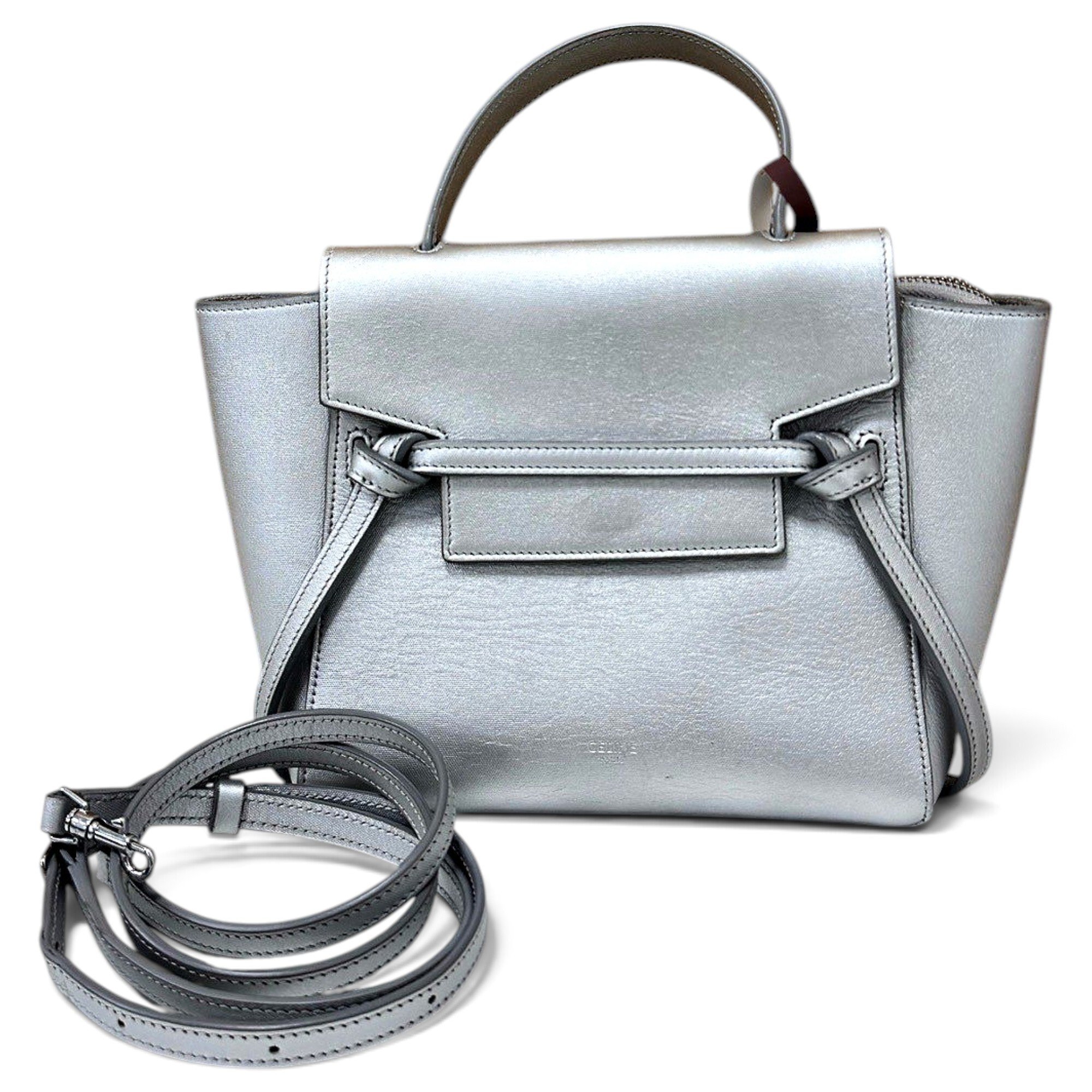 Belt leather handbag