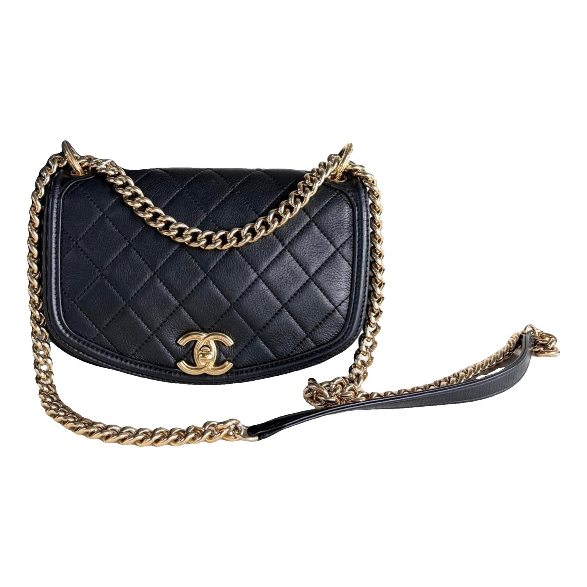 Statement leather handbag