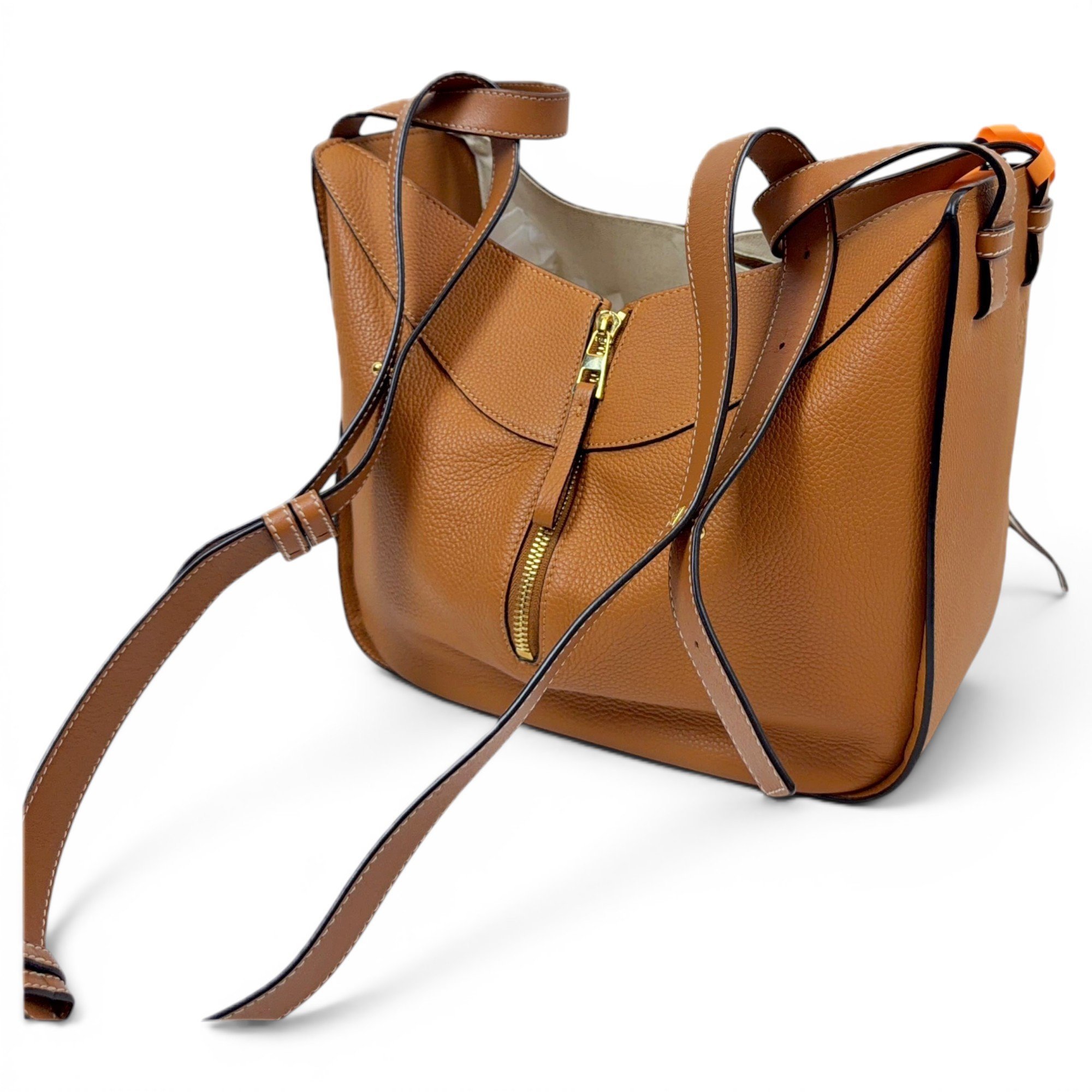 Hammock leather handbag