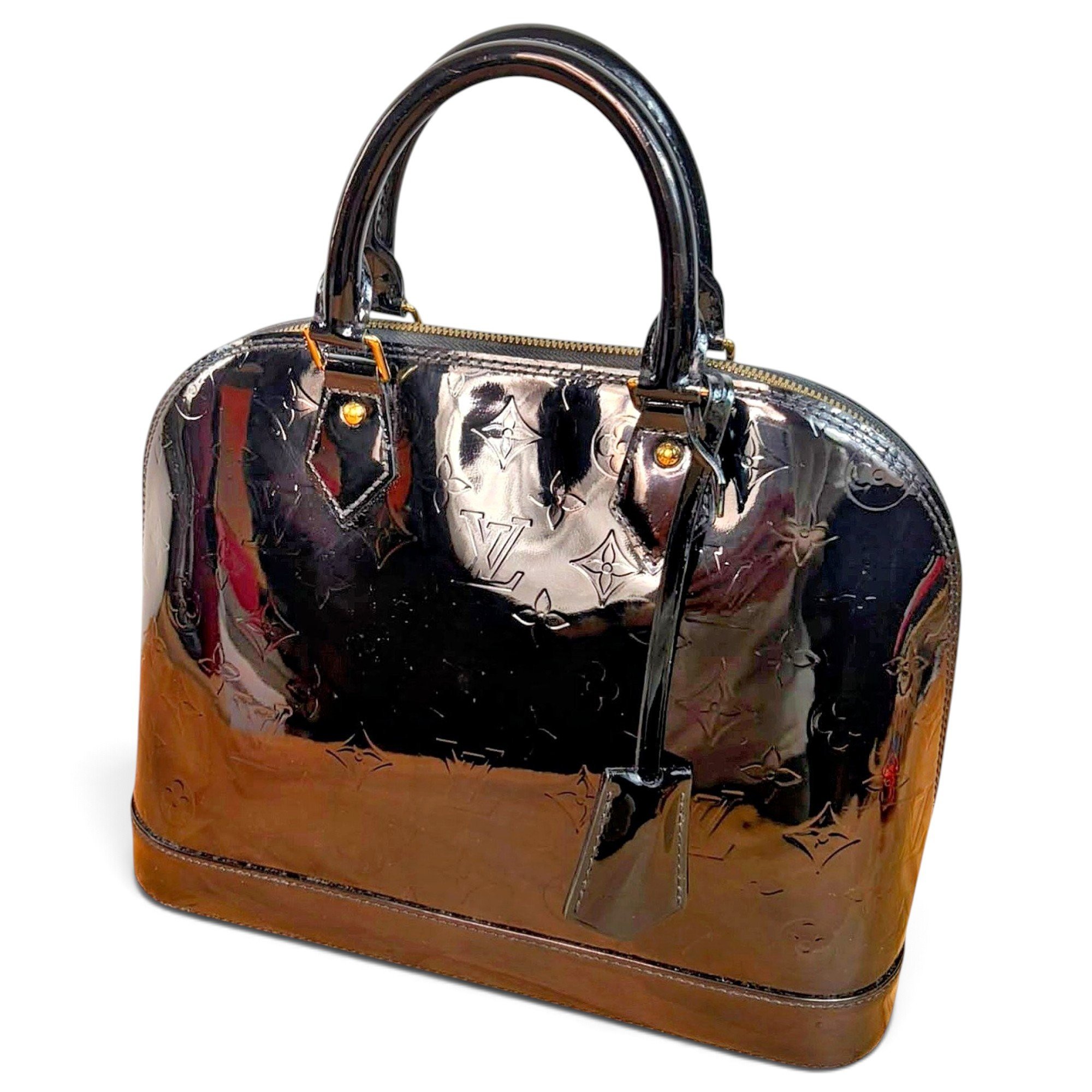 Alma patent leather handbag