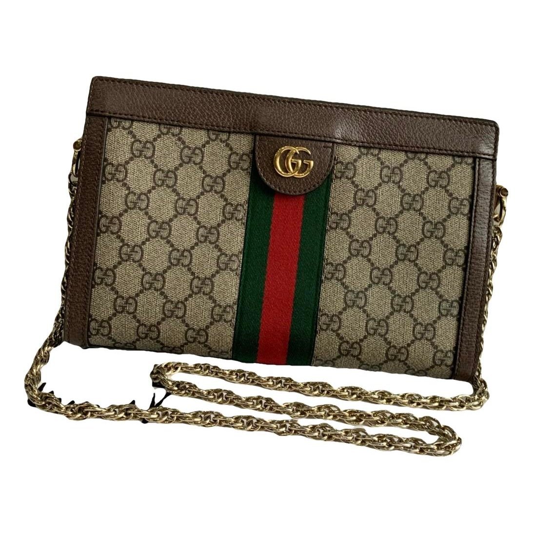 Ophidia Chain leather handbag