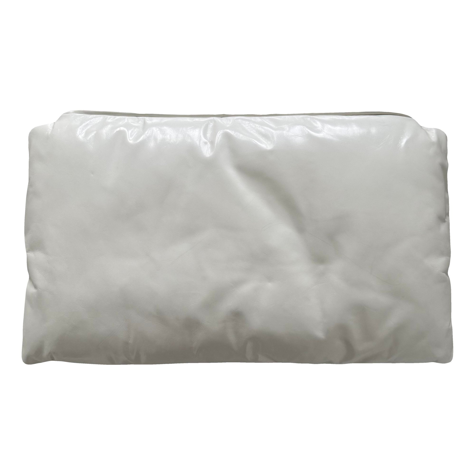 Pillow leather clutch bag
