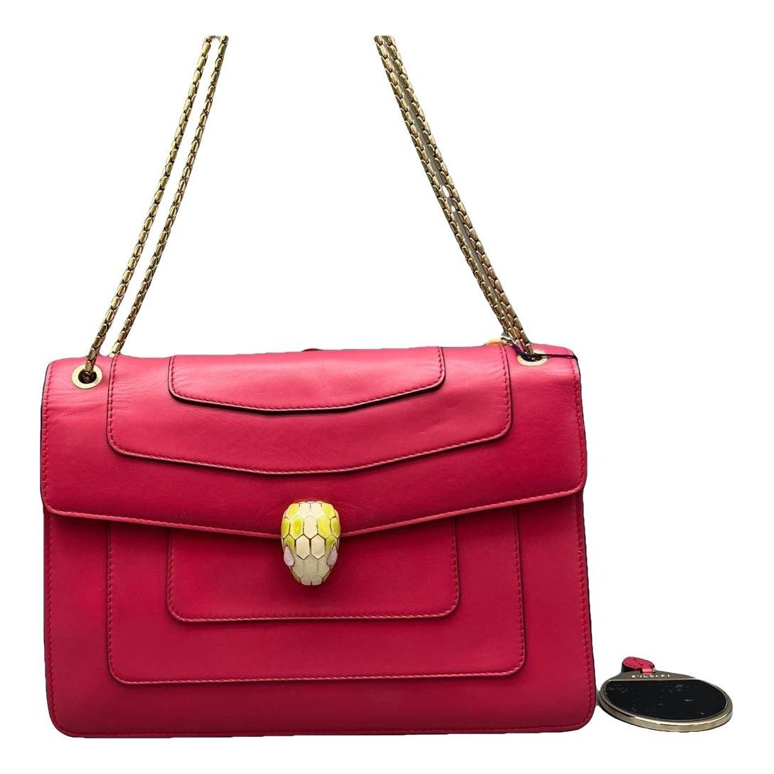 Serpenti leather handbag