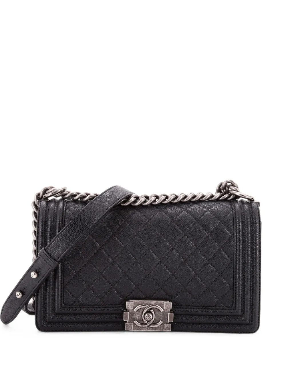 Boy Flap Bag Quilted Caviar Old Medium crossbody bag