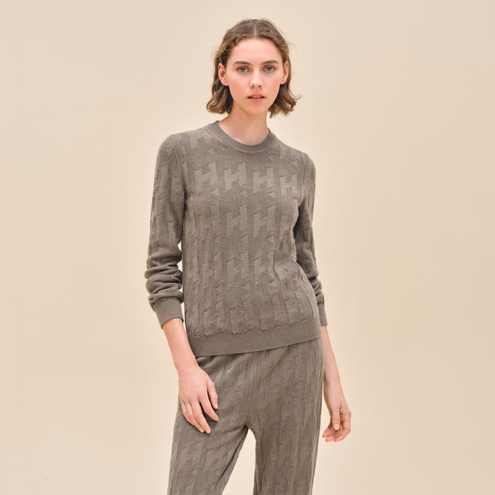 "H" Long-sleeve Sweater