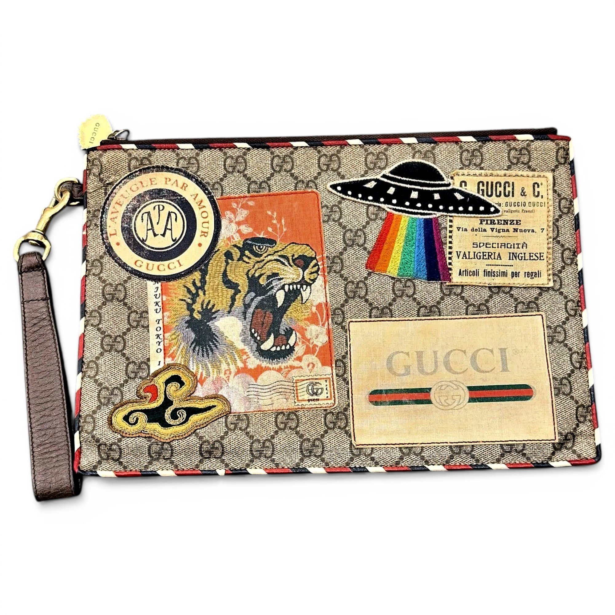 Vinyl clutch bag