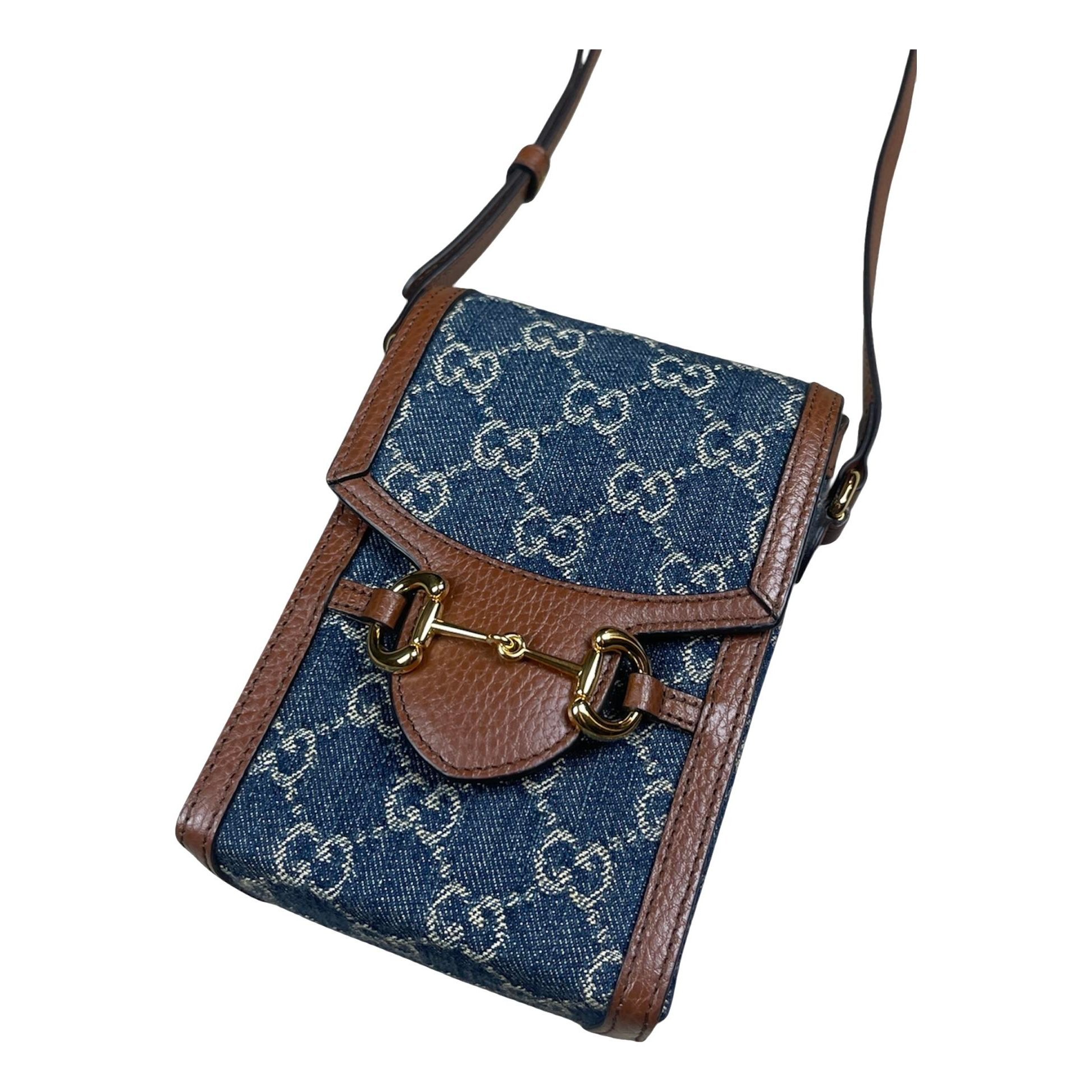 Horsebit 1955 Vertical leather crossbody bag