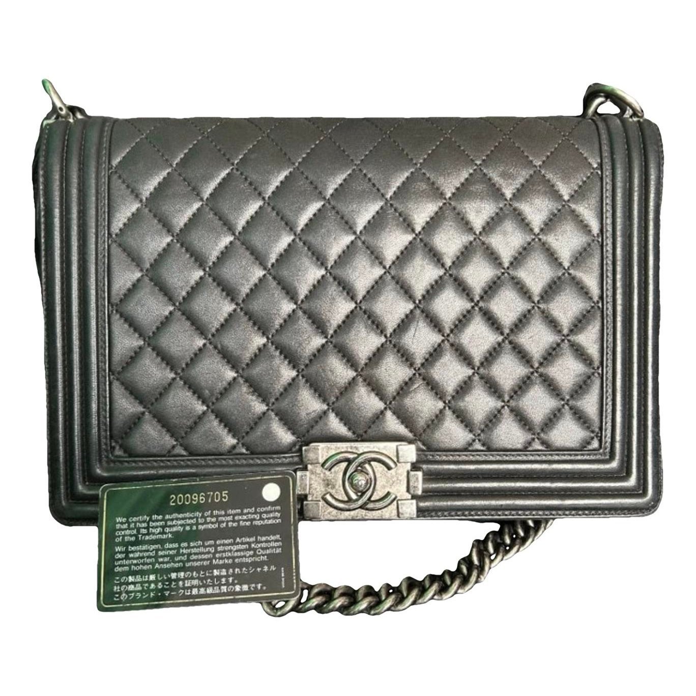 Boy leather clutch bag