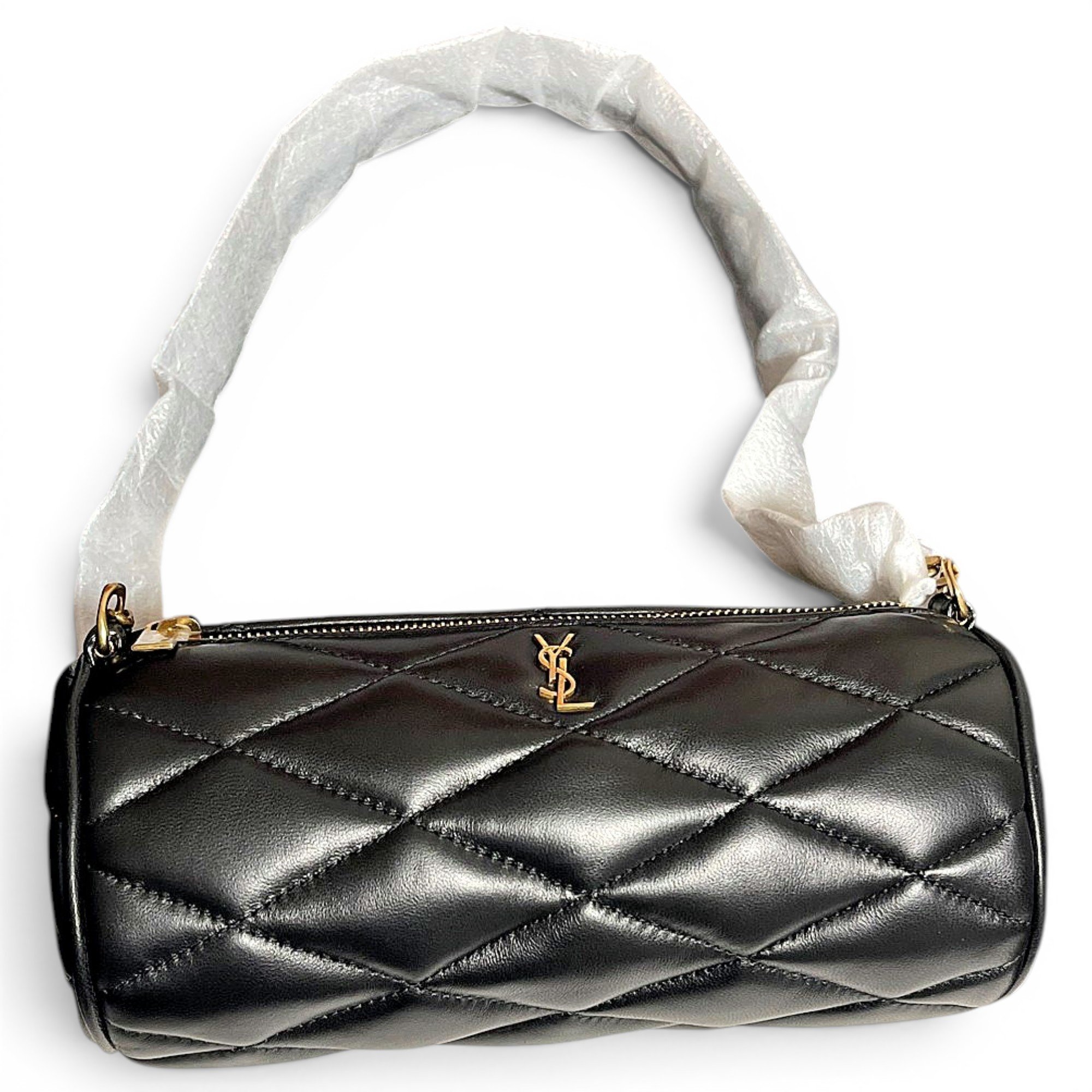 Leather clutch bag