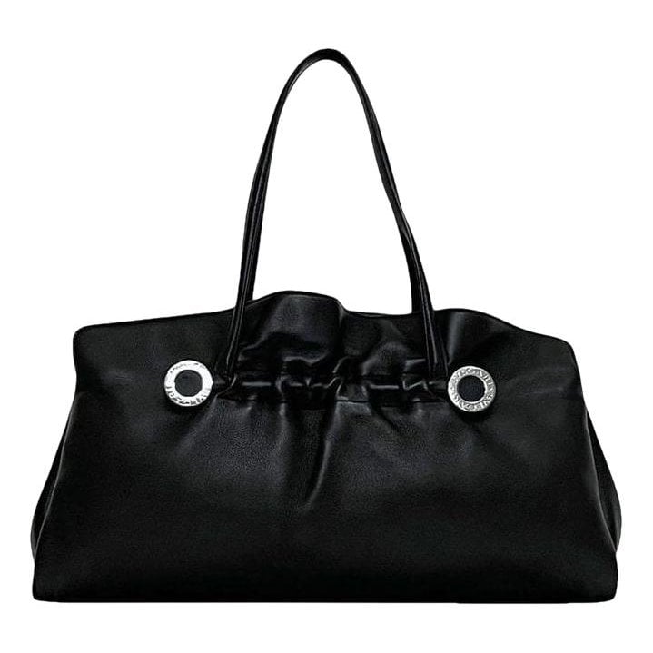 Leather tote