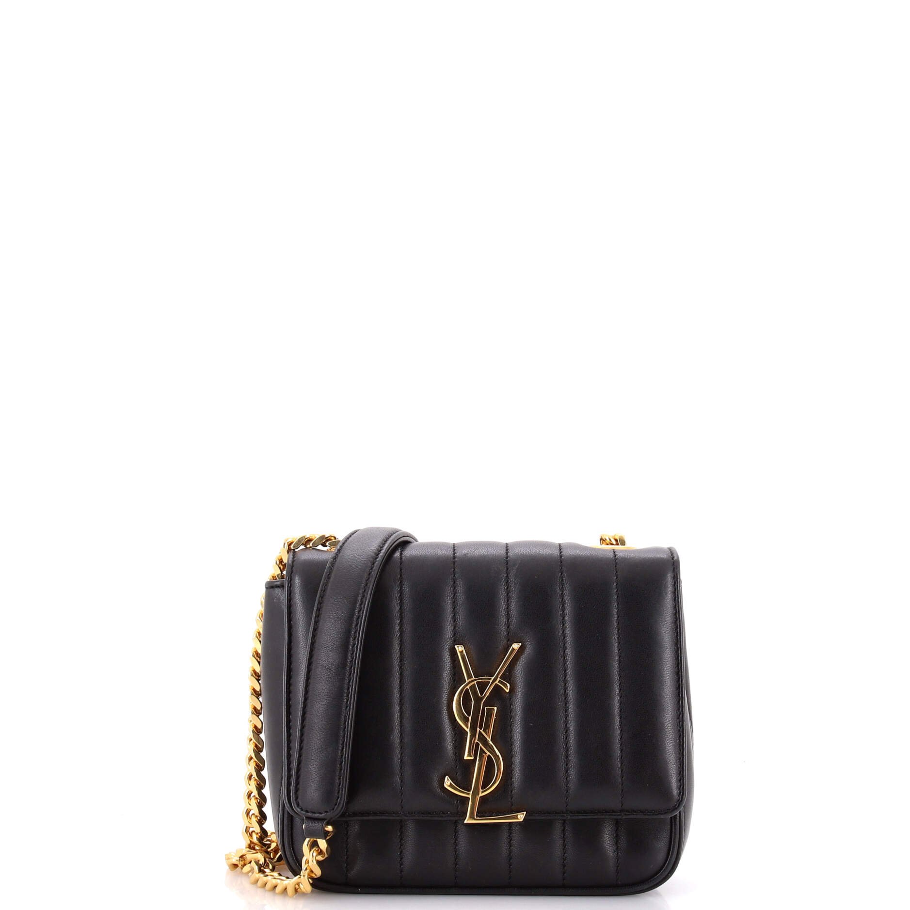 Vicky Crossbody Bag Vertical Quilted Leather Small