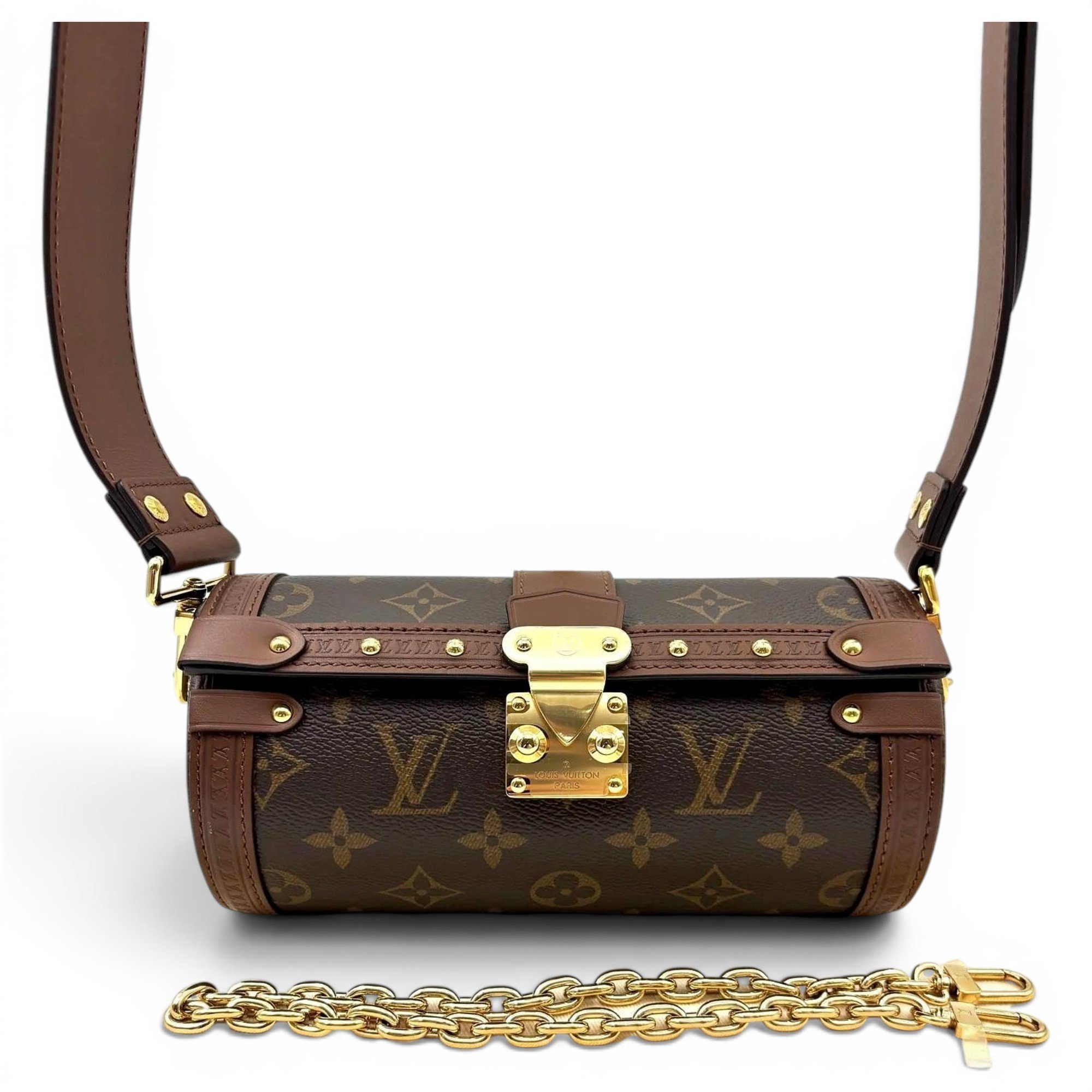 Papillon Trunk leather handbag