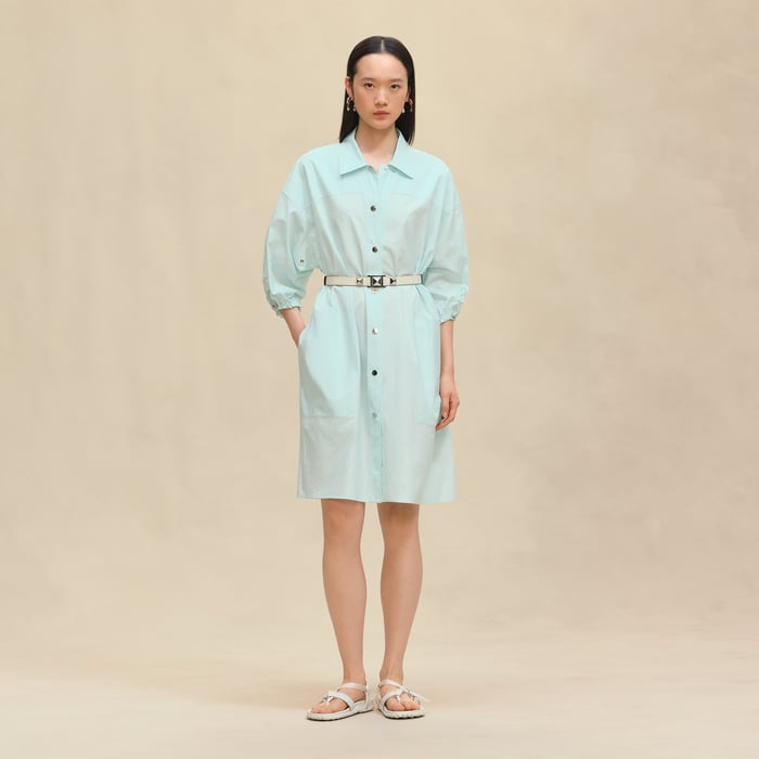 Vert Embrun "Mosaique" Shirt Dress