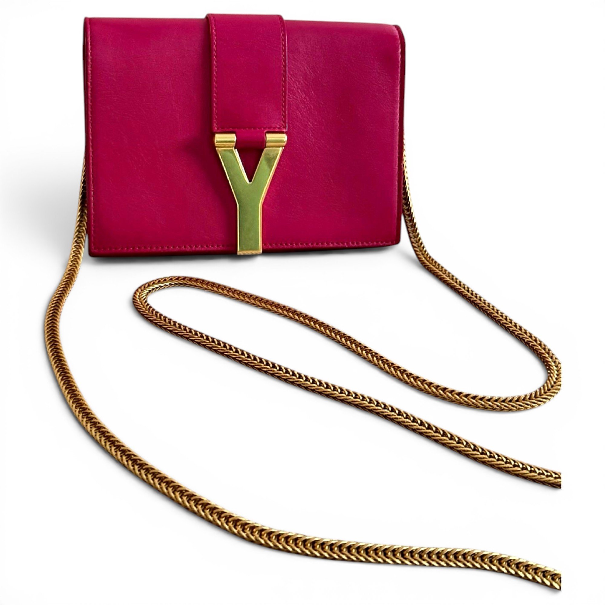 Y leather handbag