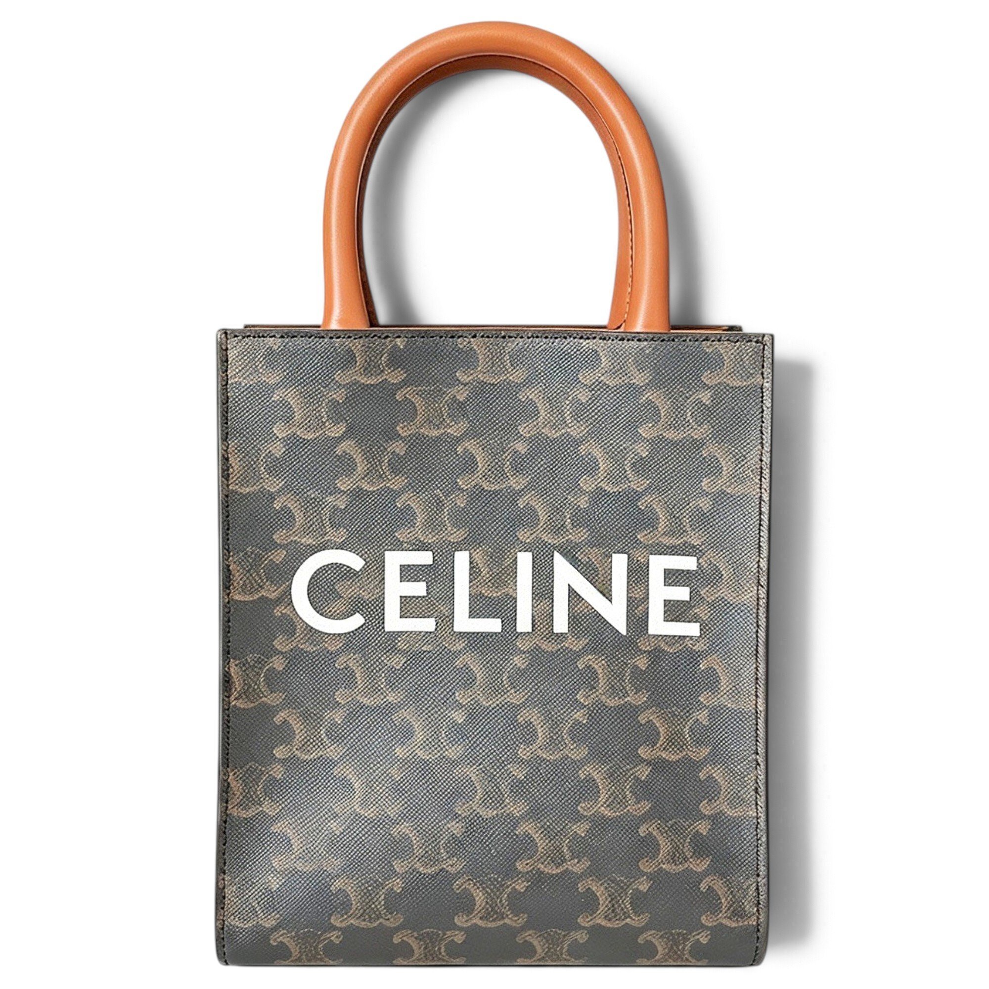 Cabas Vertical leather tote