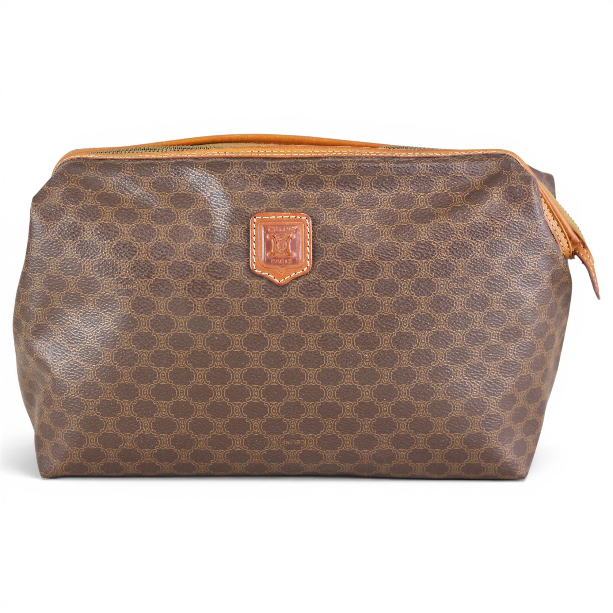 Leather vanity case