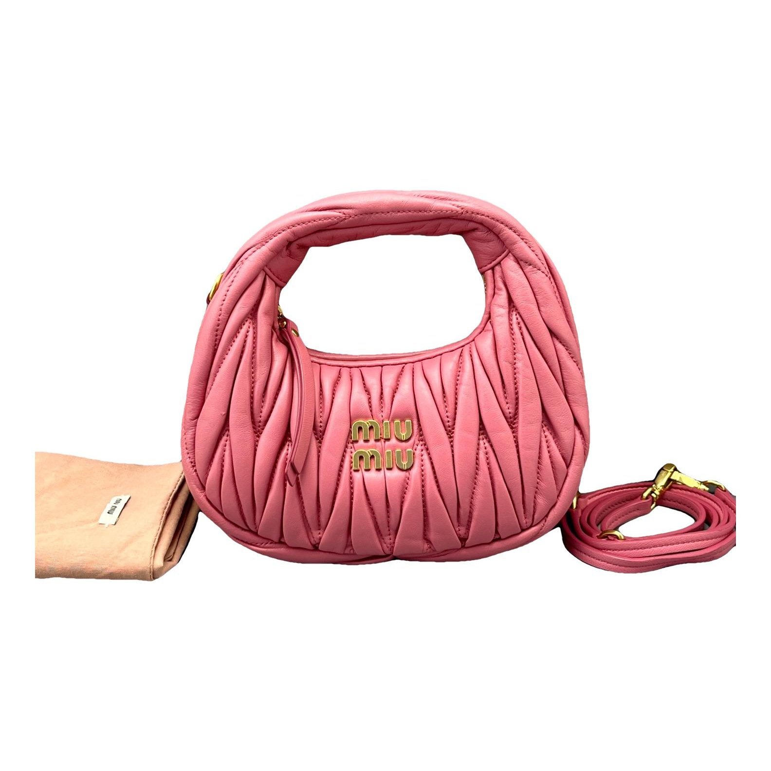 Miu Wander leather handbag