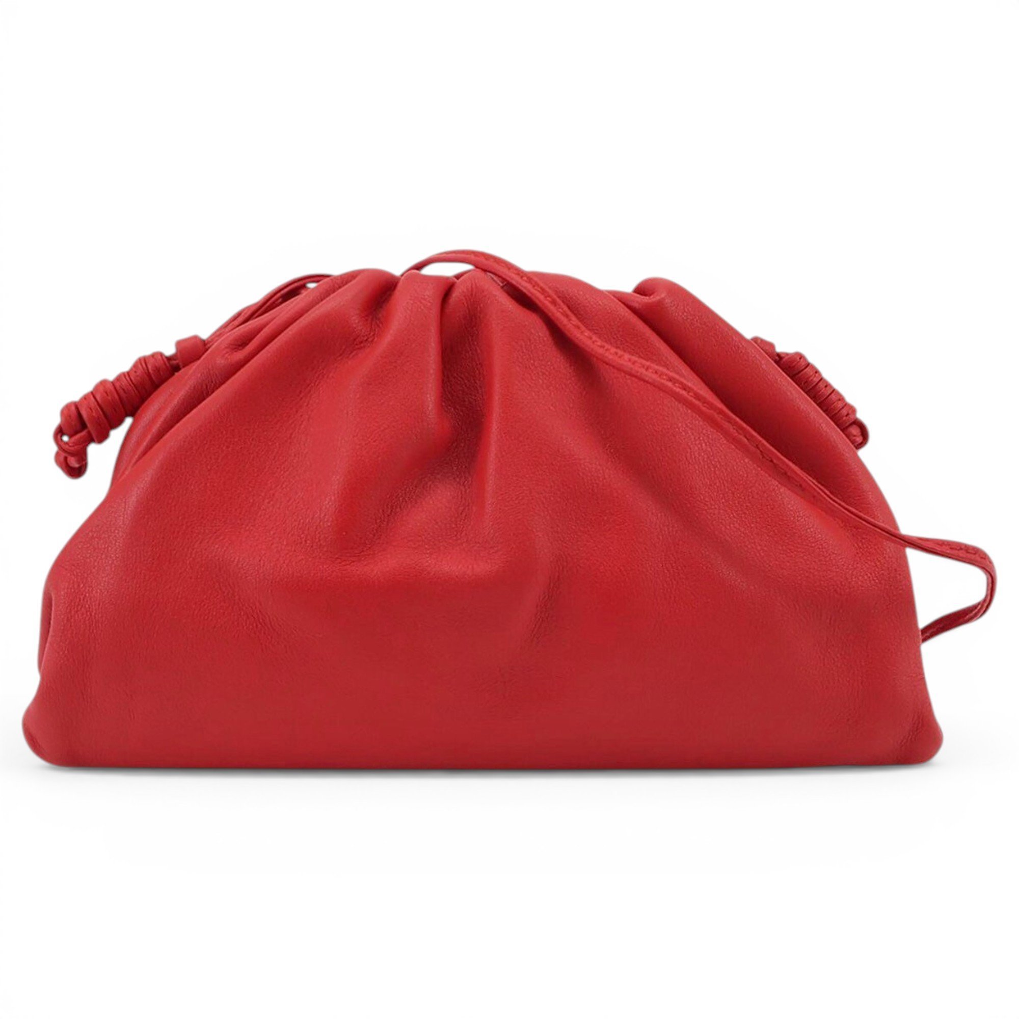 Pouch leather handbag