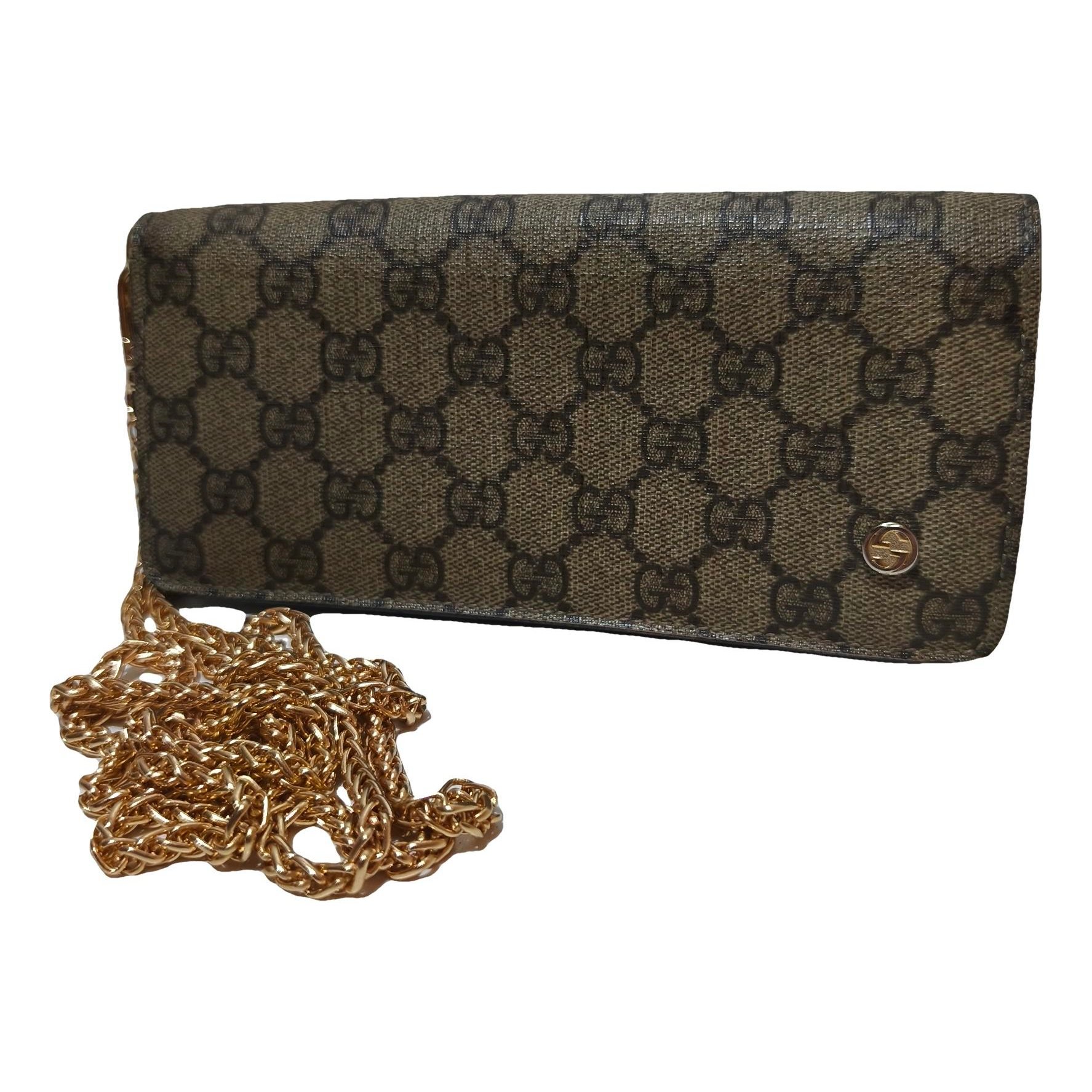 Leather clutch bag