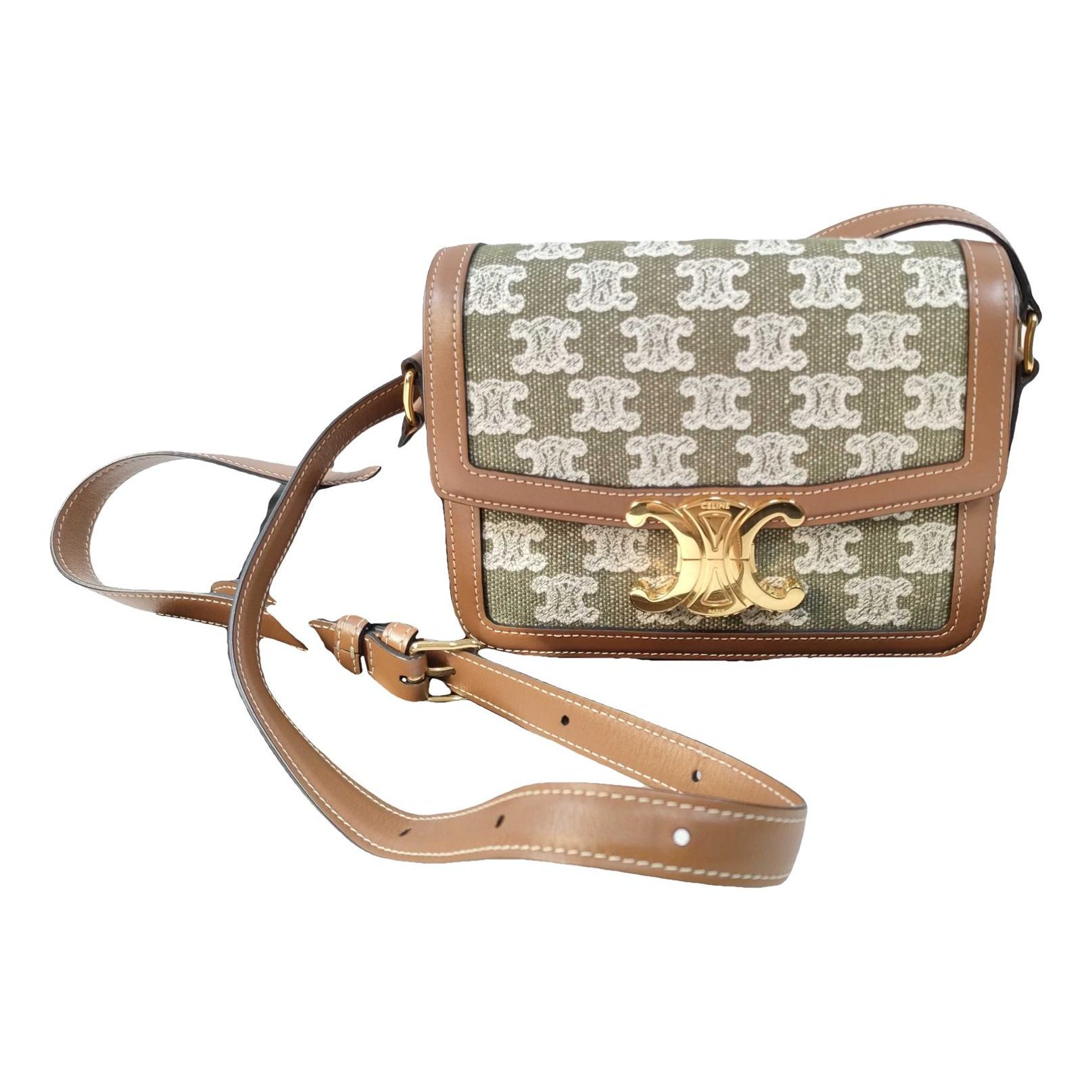 Triomphe leather handbag
