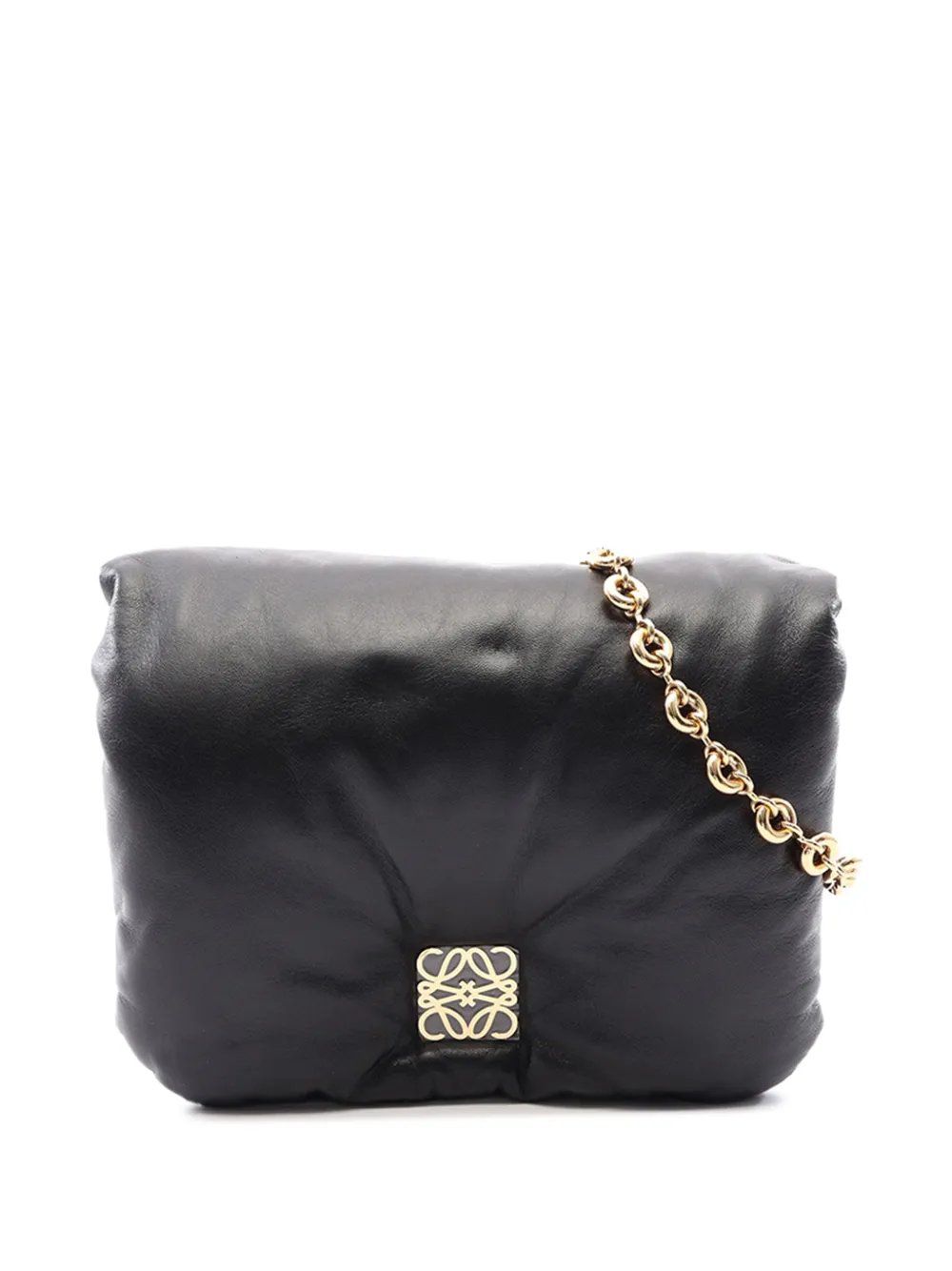 2000-2026 Shiny Lambskin Goya Puffer Chain Bag shoulder bag