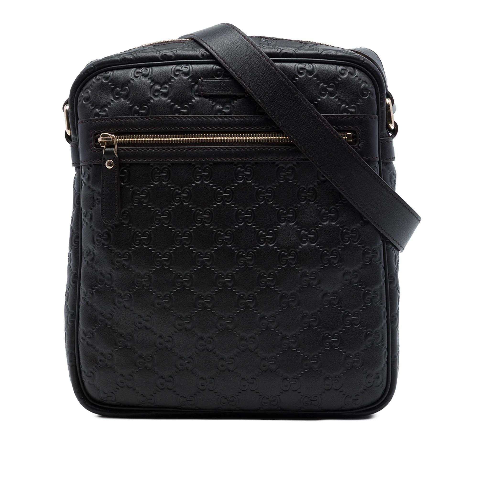 Gucci B leather crossbody bag