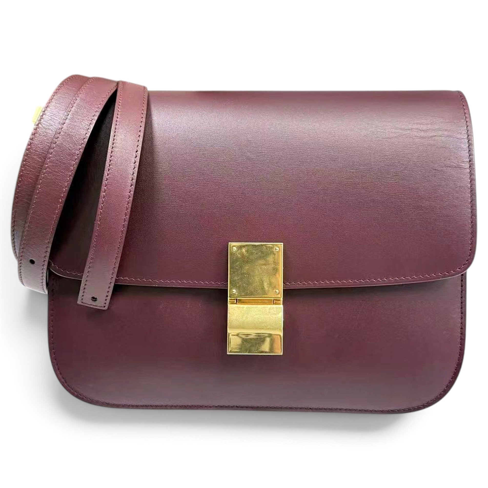 Classic leather crossbody bag