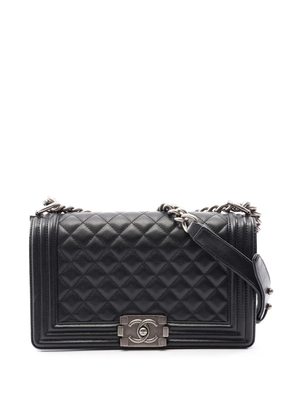2019 Old Medium Quilted Caviar Boy Flap crossbody bag