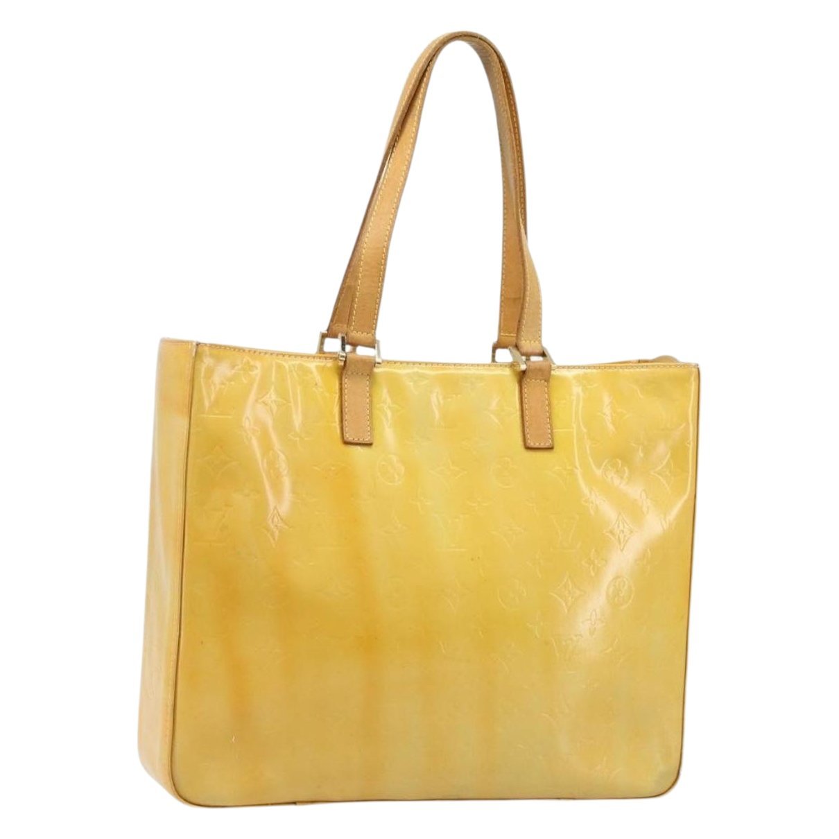 Columbus patent leather tote