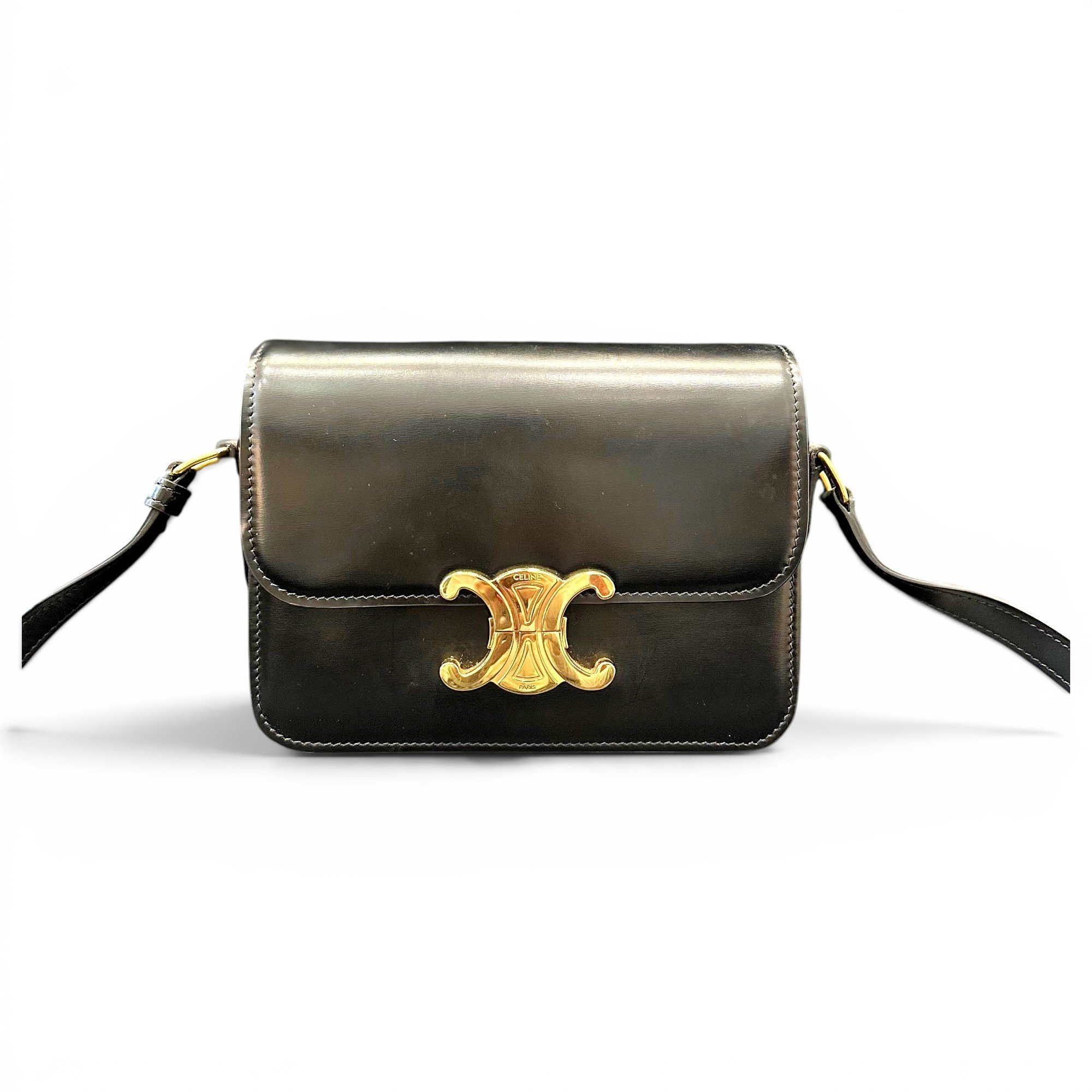 Triomphe leather handbag