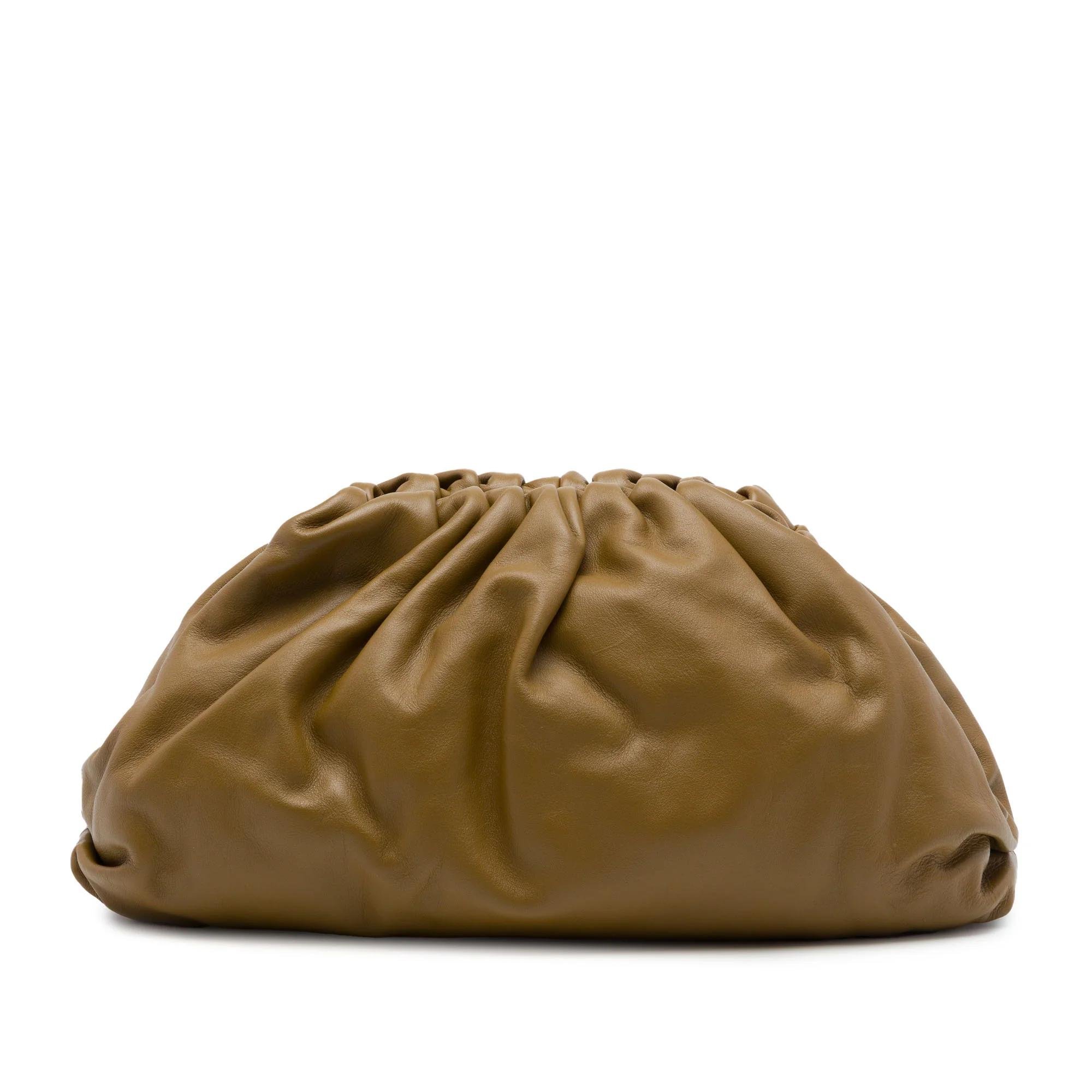 Pouch leather handbag
