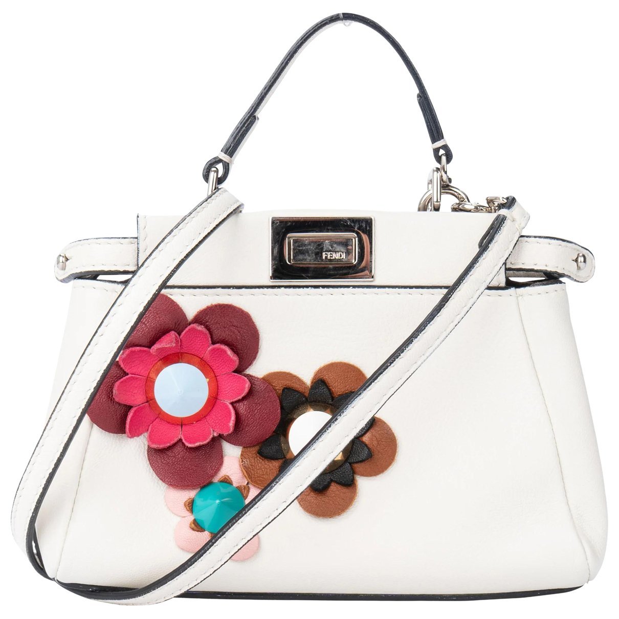 Peekaboo leather handbag