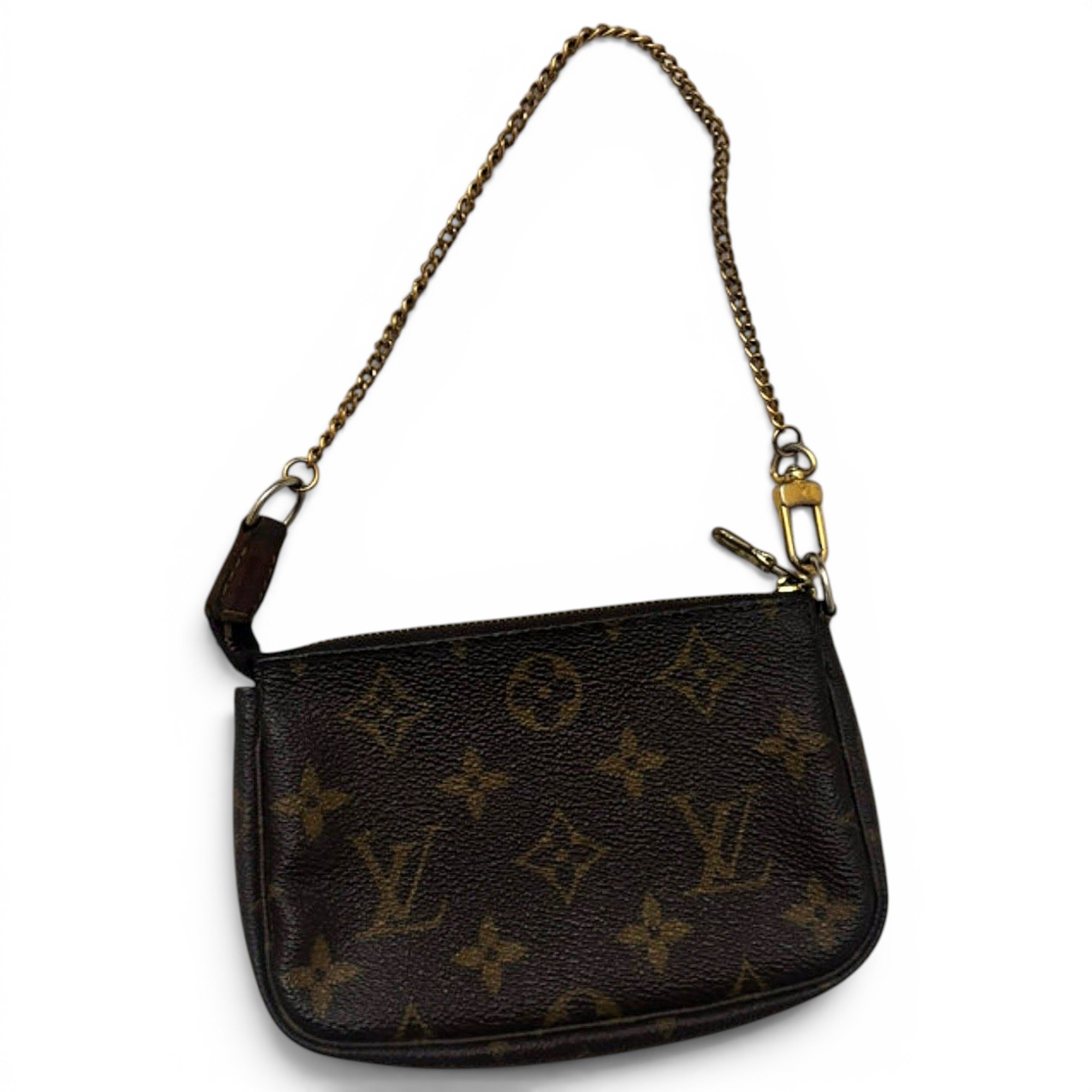 Leather clutch bag