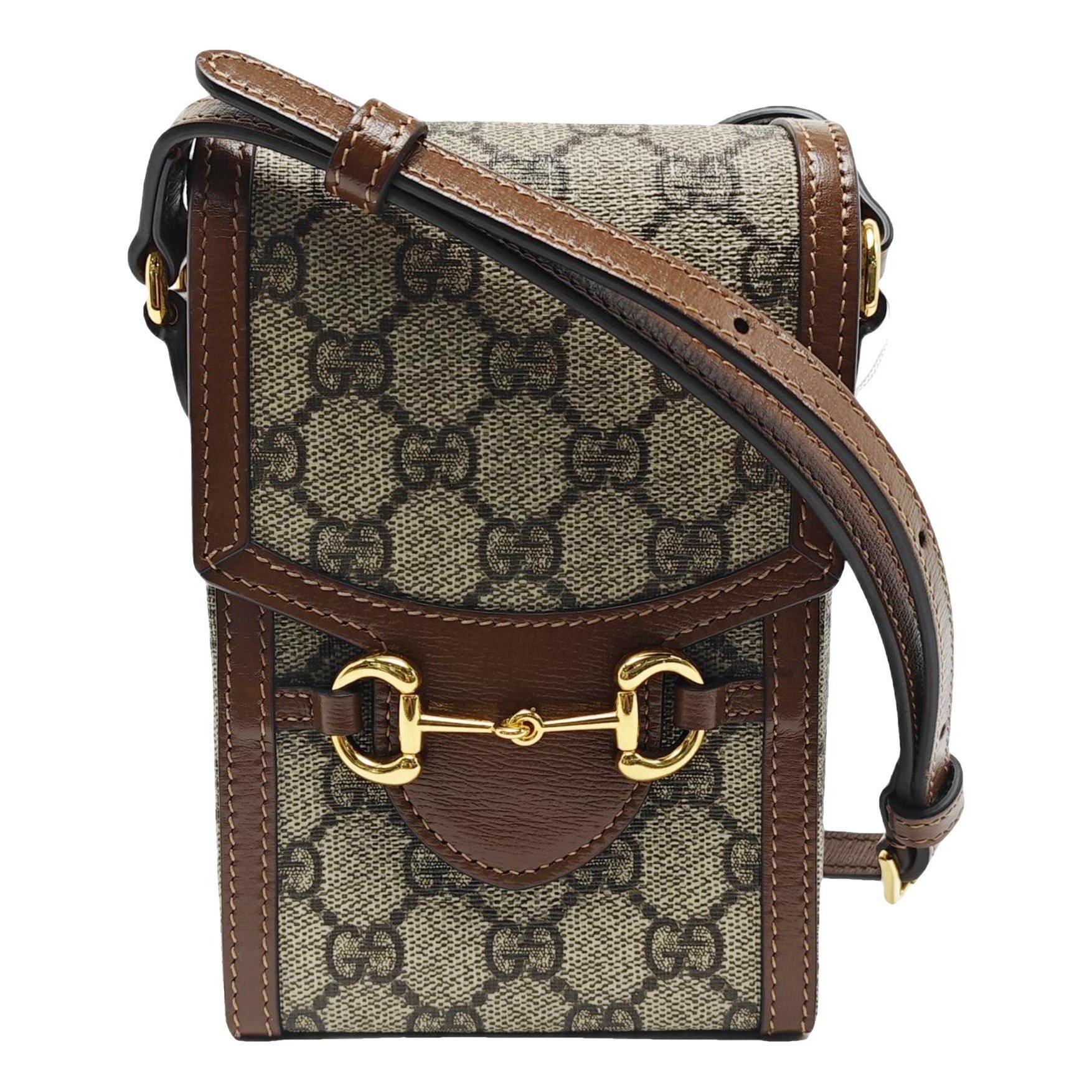 Horsebit 1955 Vertical cloth crossbody bag