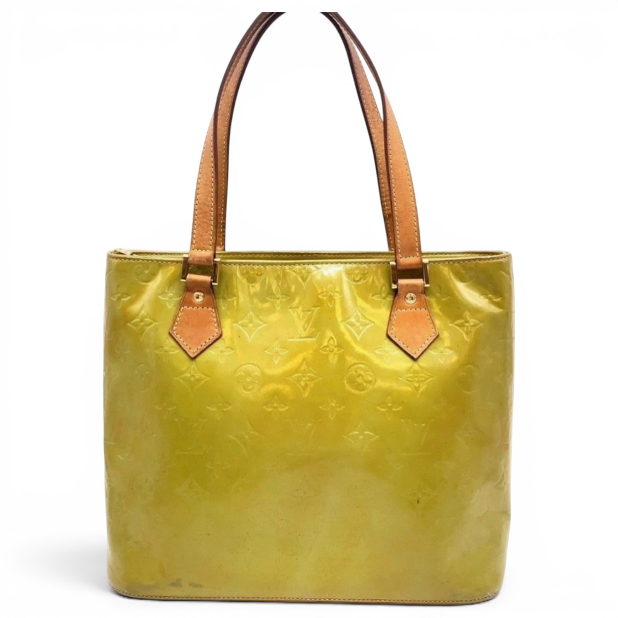 Houston patent leather tote