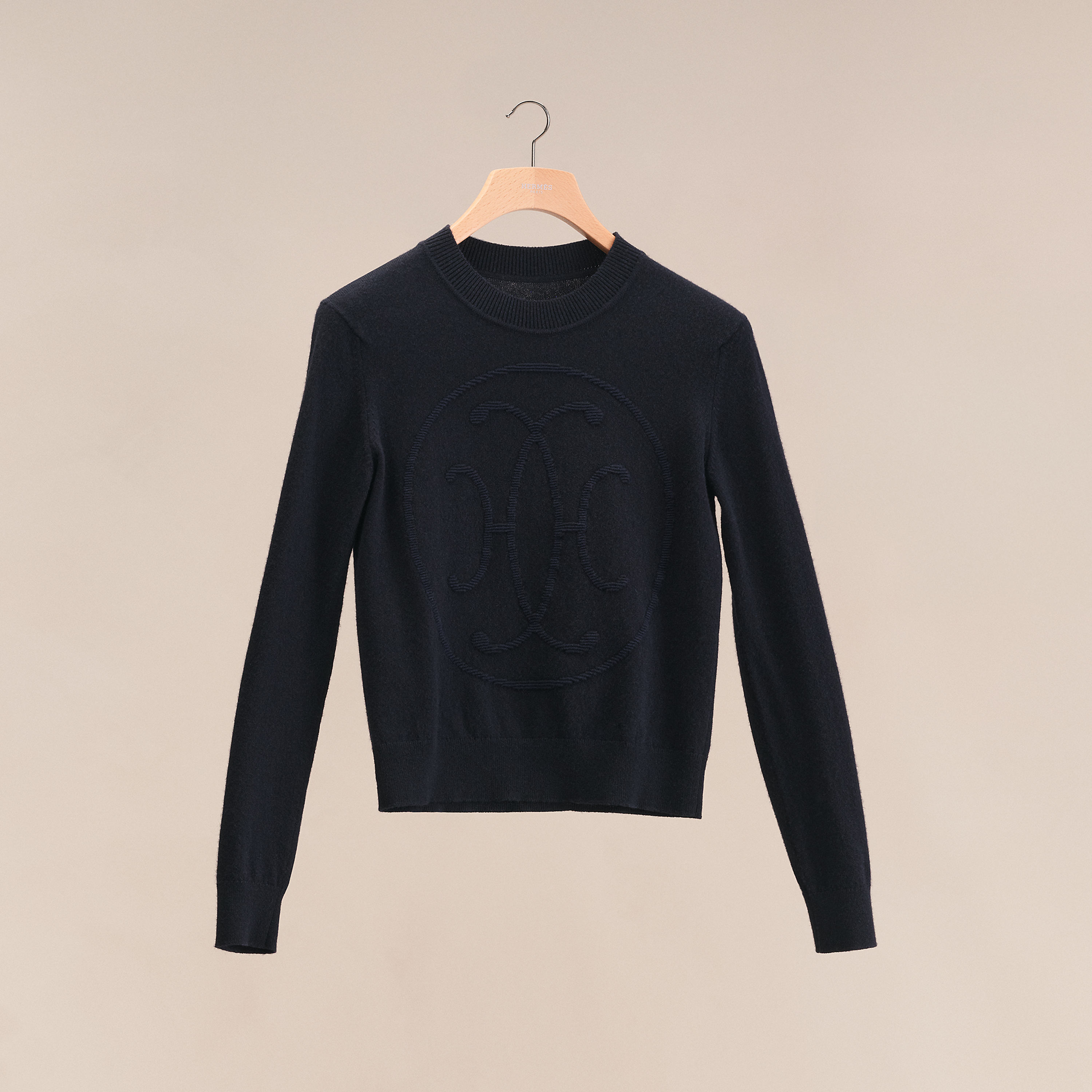 Cashmere "H Lift" Long Sleeve Sweater