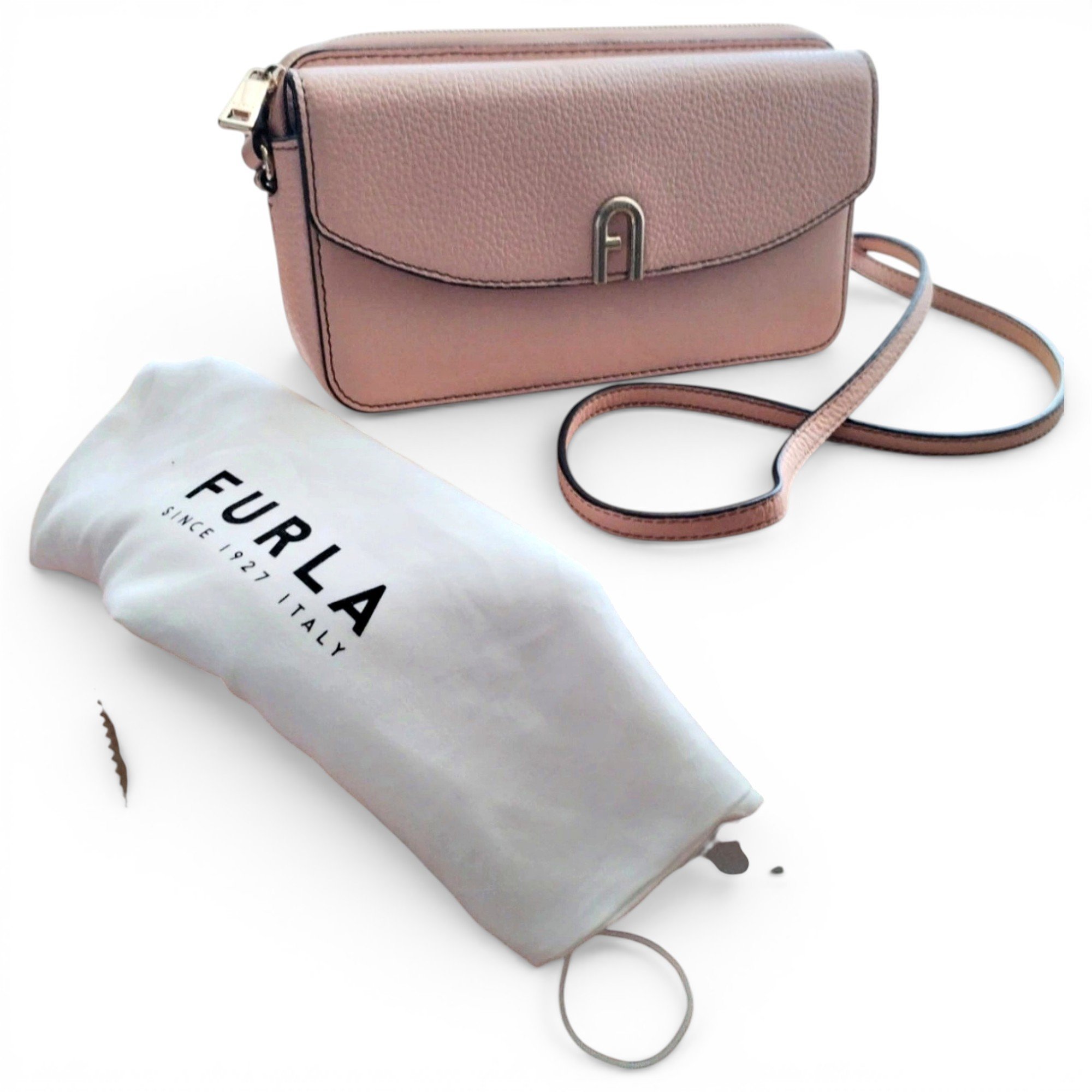 Leather clutch bag