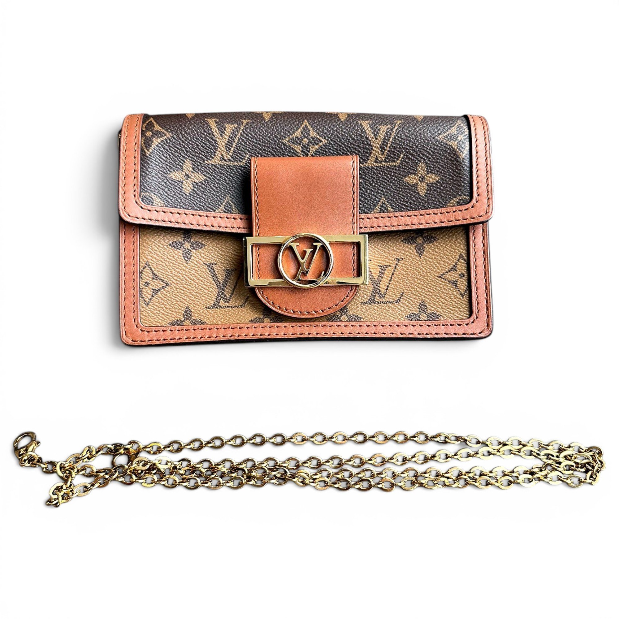 Dauphine leather handbag