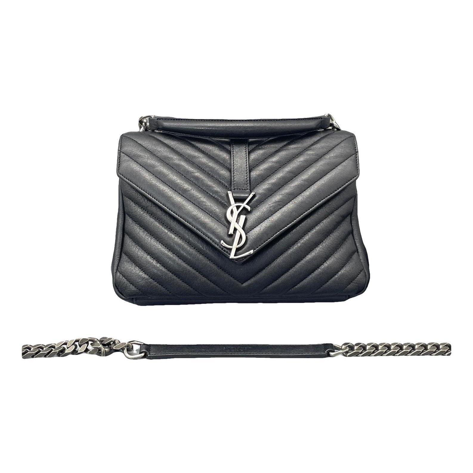 Collége monogramme leather handbag