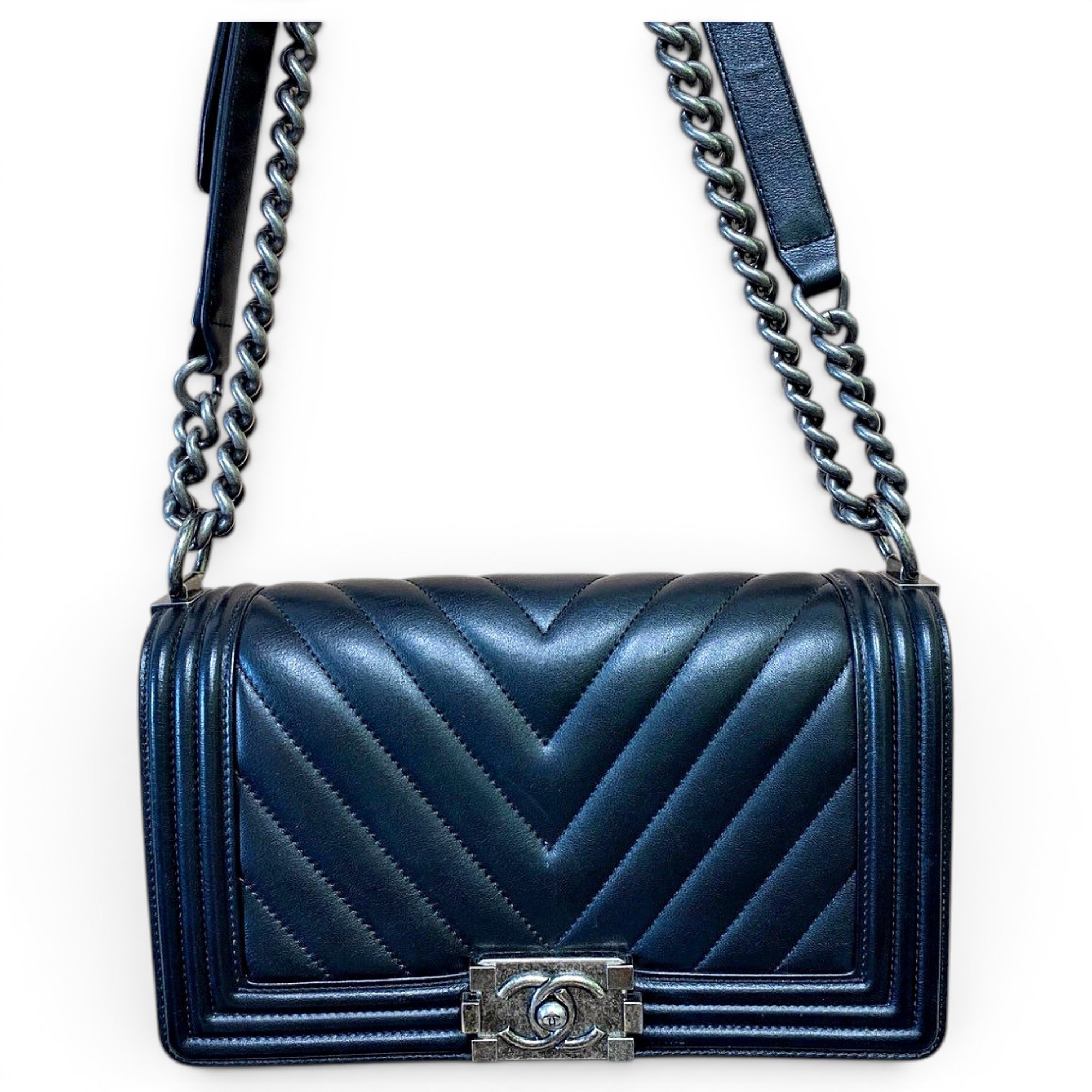 Boy leather crossbody bag