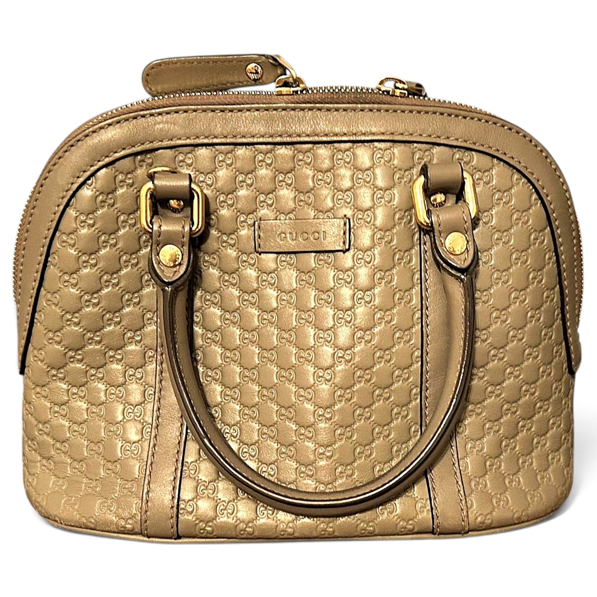 Dôme leather crossbody bag