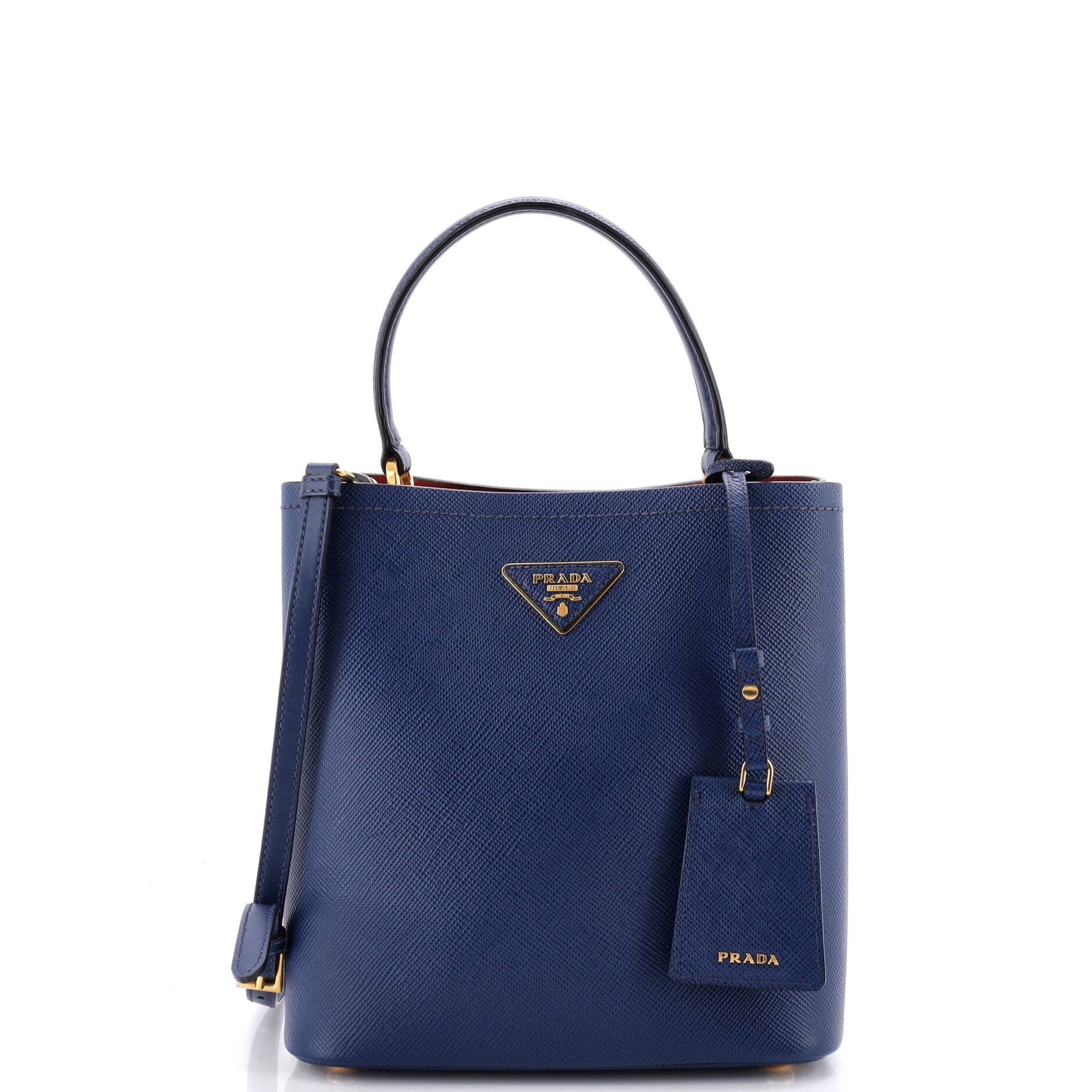 Panier Bucket Bag Saffiano Leather Medium