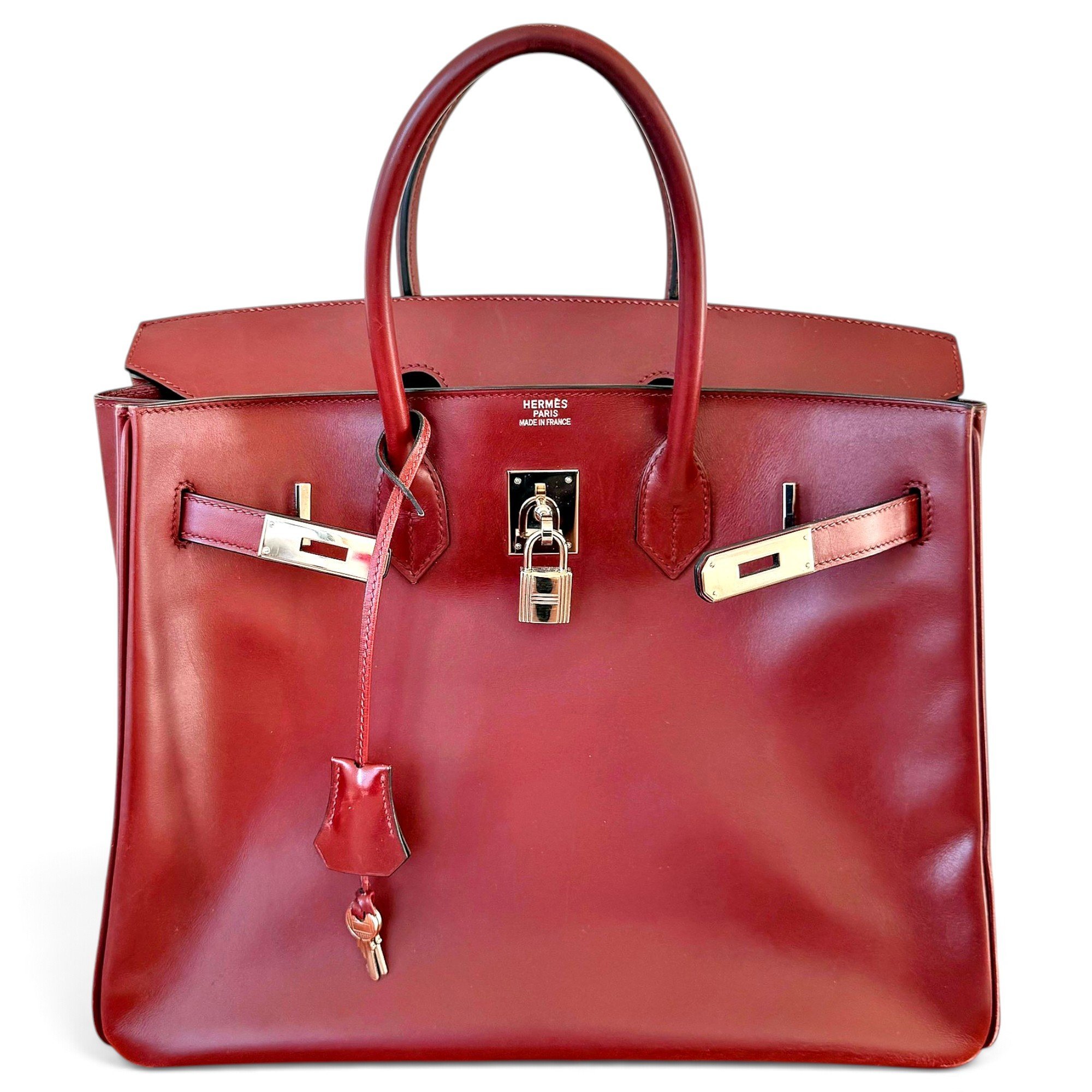Birkin 35 leather handbag