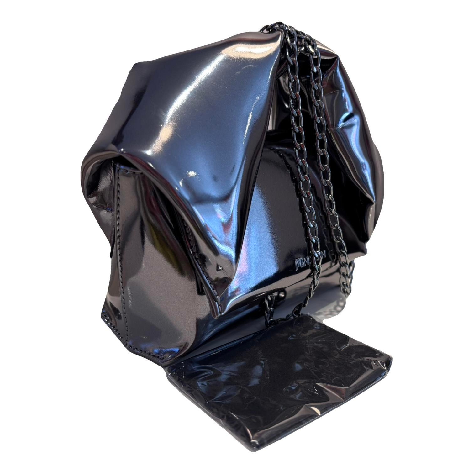 Twister patent leather handbag