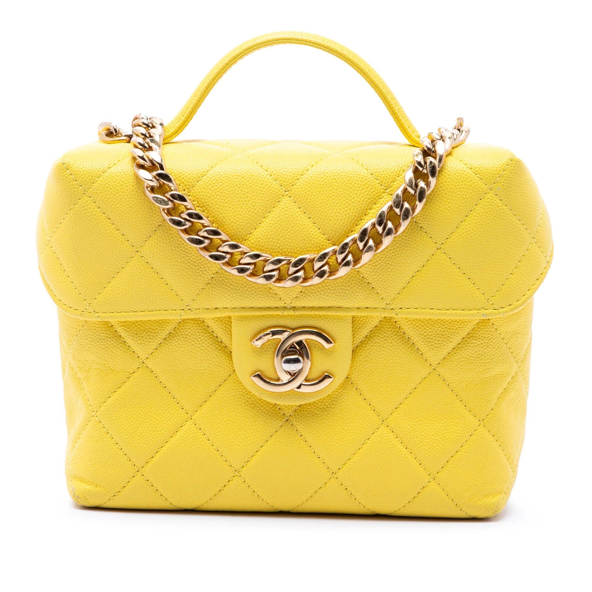 Vanity leather handbag