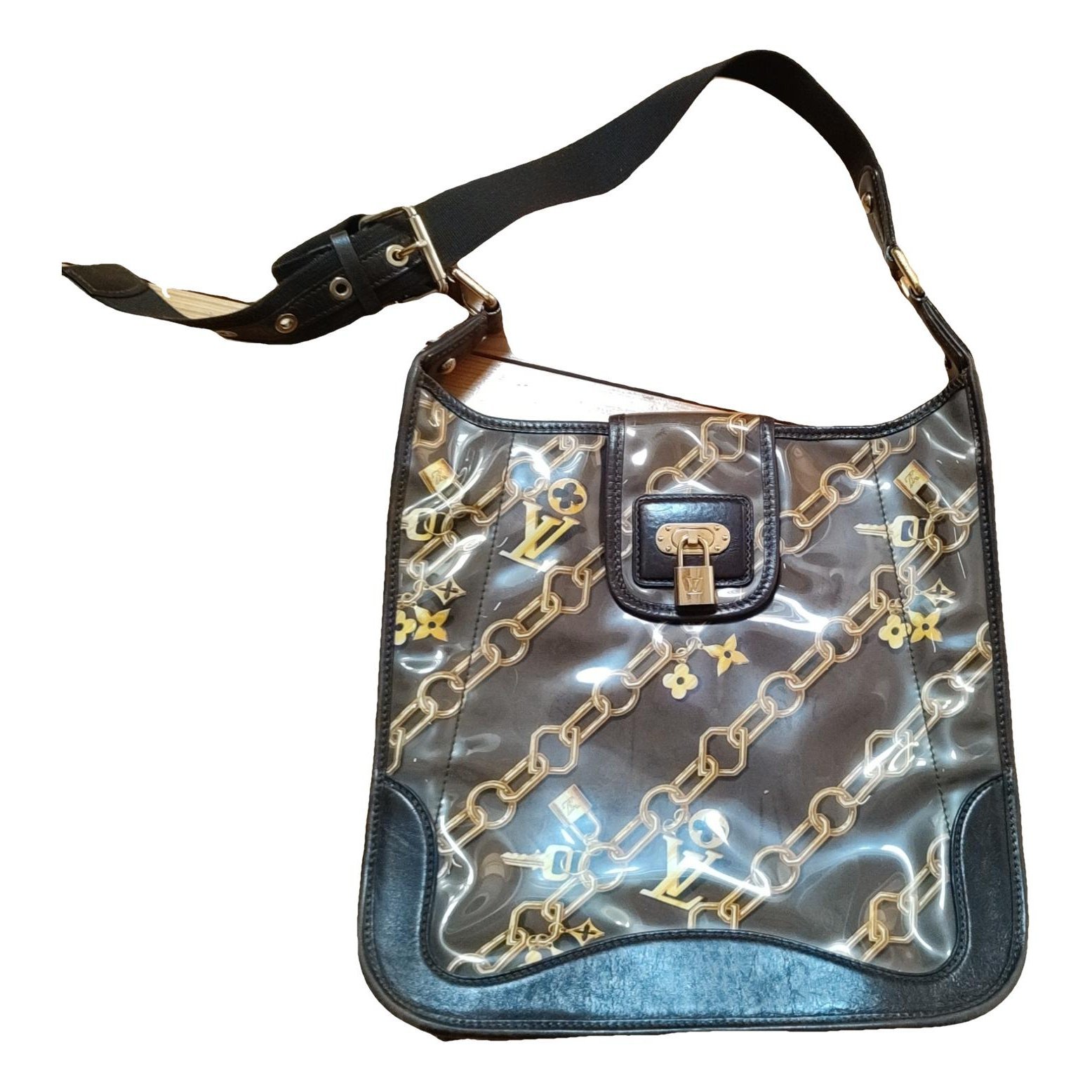 Musette leather handbag