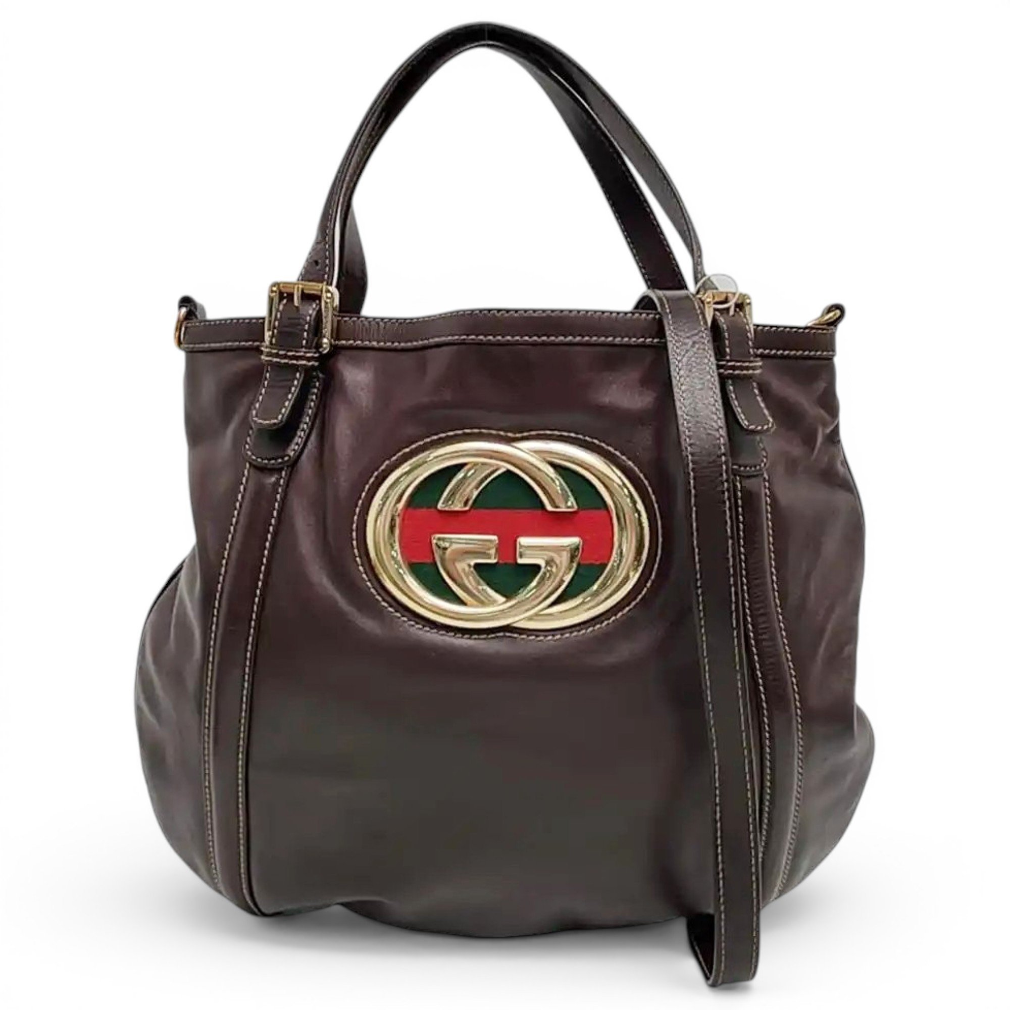Britt leather handbag