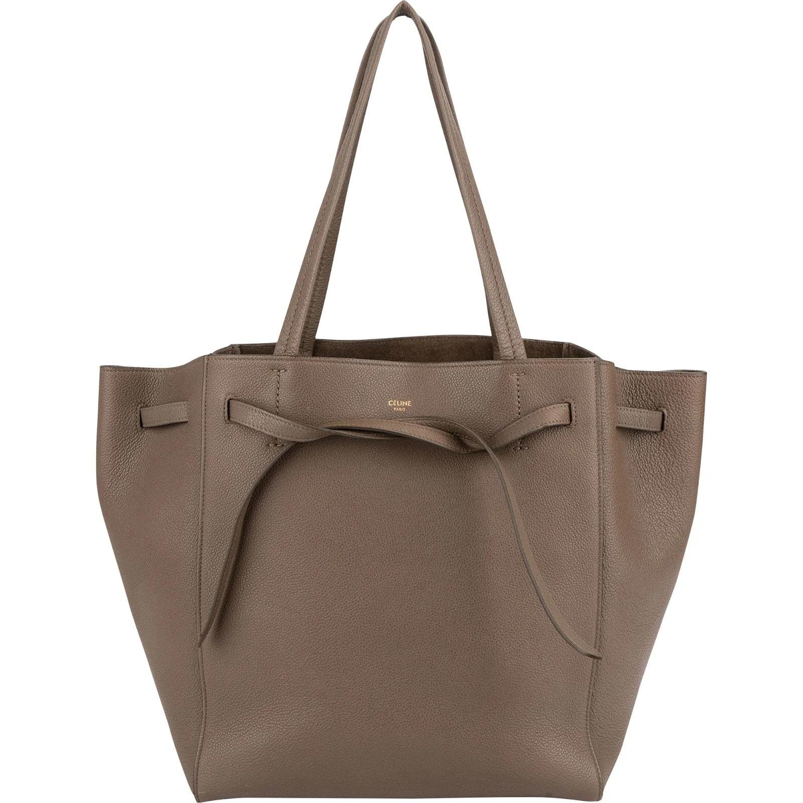 Cabas leather handbag