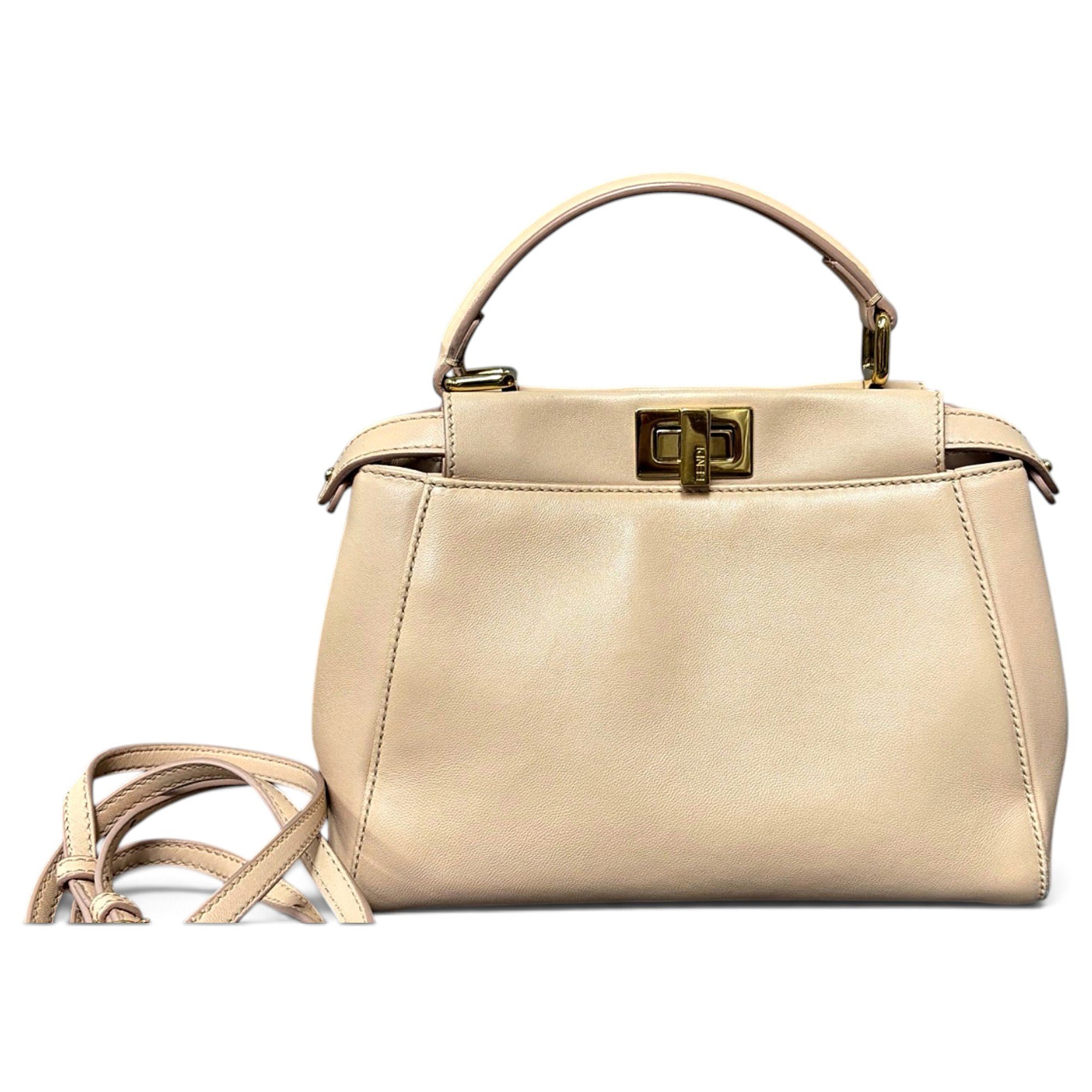 Peekaboo leather handbag